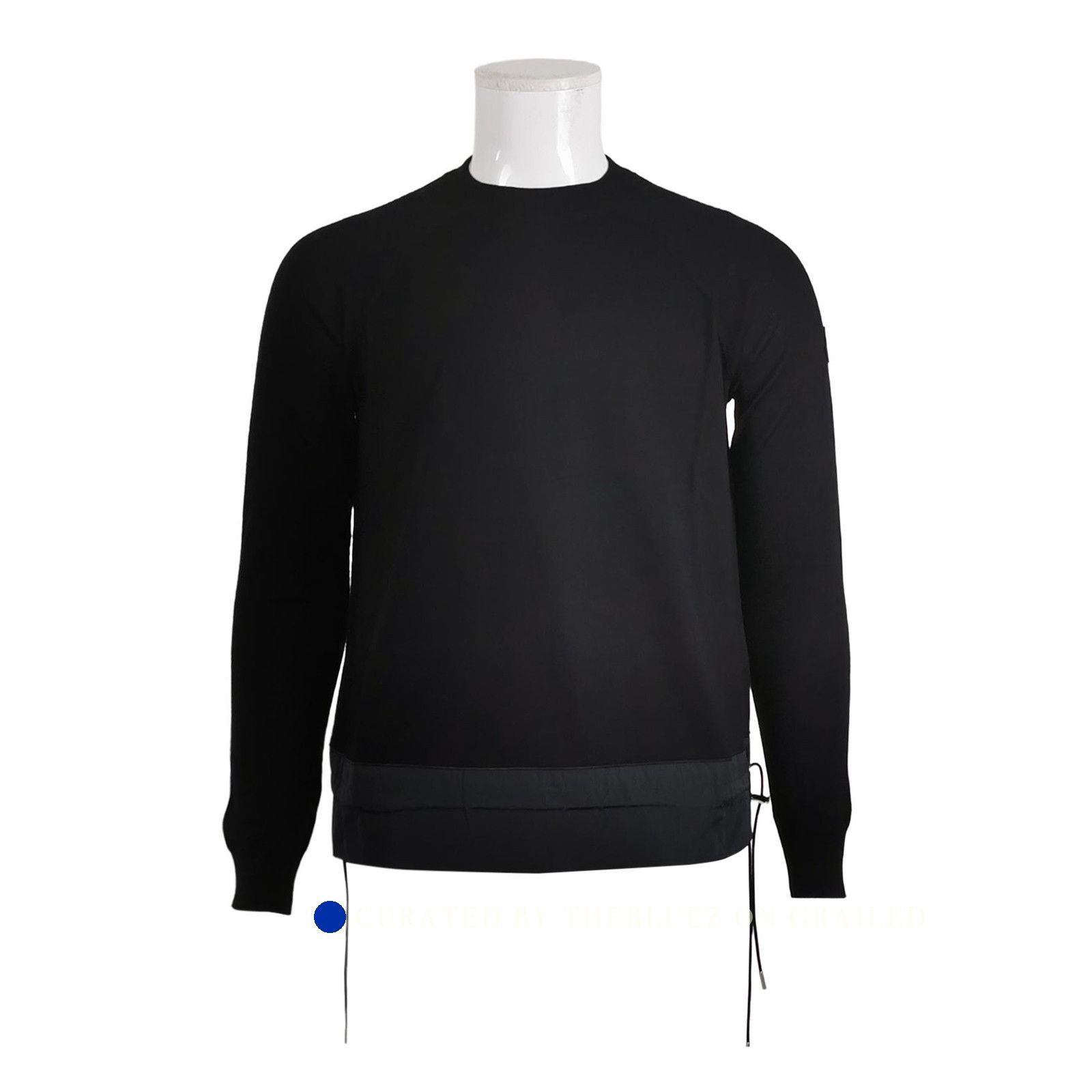 Moncler Contrast Panel Black Sweater Size US M / EU 48-50 / 2 - 1 Thumbnail