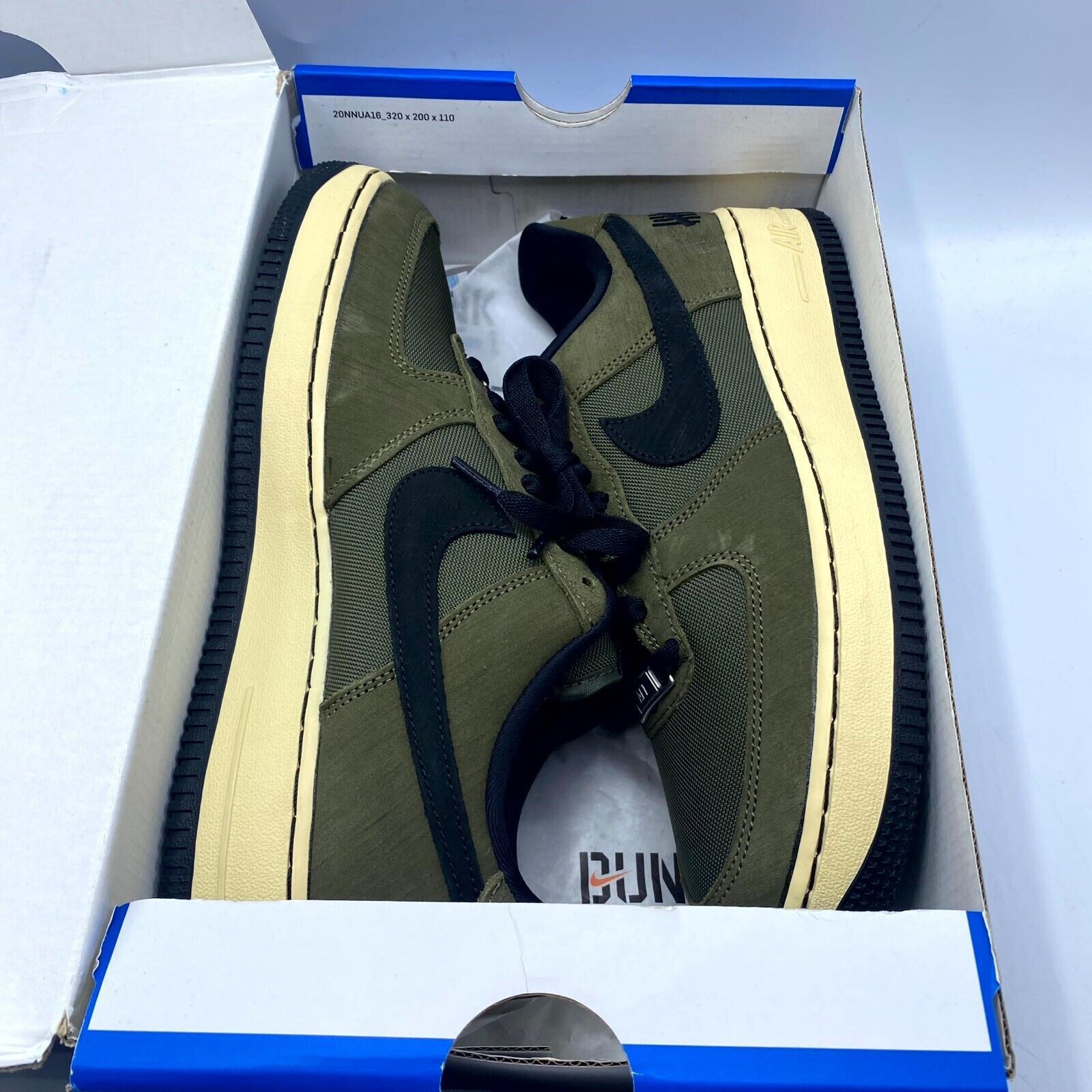 Nike Undefeated Nike Air Force 1 Low SP Ballistic DH3064-300 NEW Size US 8.5 / EU 41-42 - 10 Thumbnail