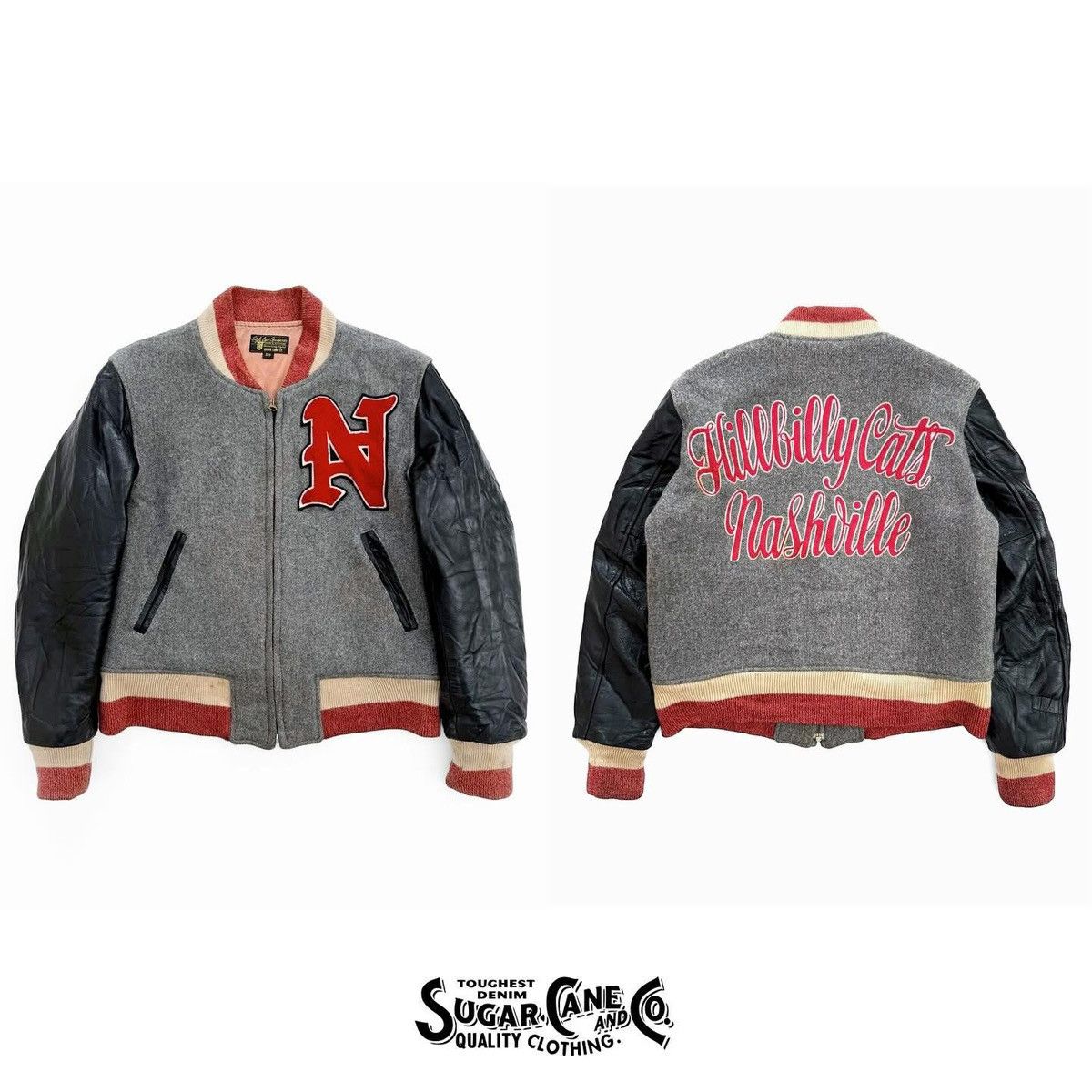 Sugar Cane × Toyo Enterprises Sugar Cane Varsity Jacket Size US M / EU 48-50 / 2 - 1 Thumbnail