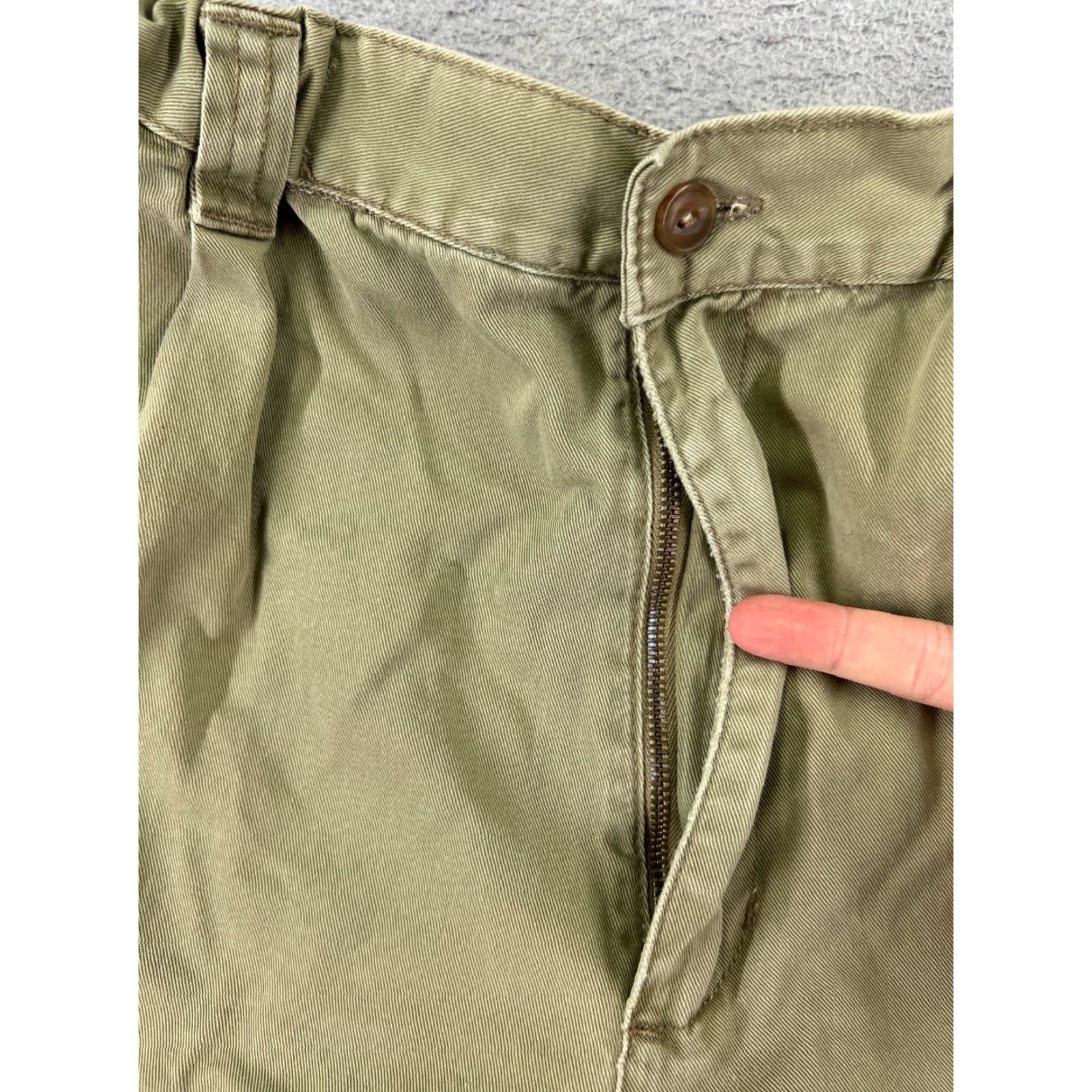 Chaps Chaps Ralph Lauren Shorts Men 40 Beige Khaki Canvas Cargo Cotton Elastic 40x9 - Vintage: No - Regular Fit - Cargo Shorts - Beige - Cotton - Men - 40 Size US 40 / EU 56 - 6 Thumbnail
