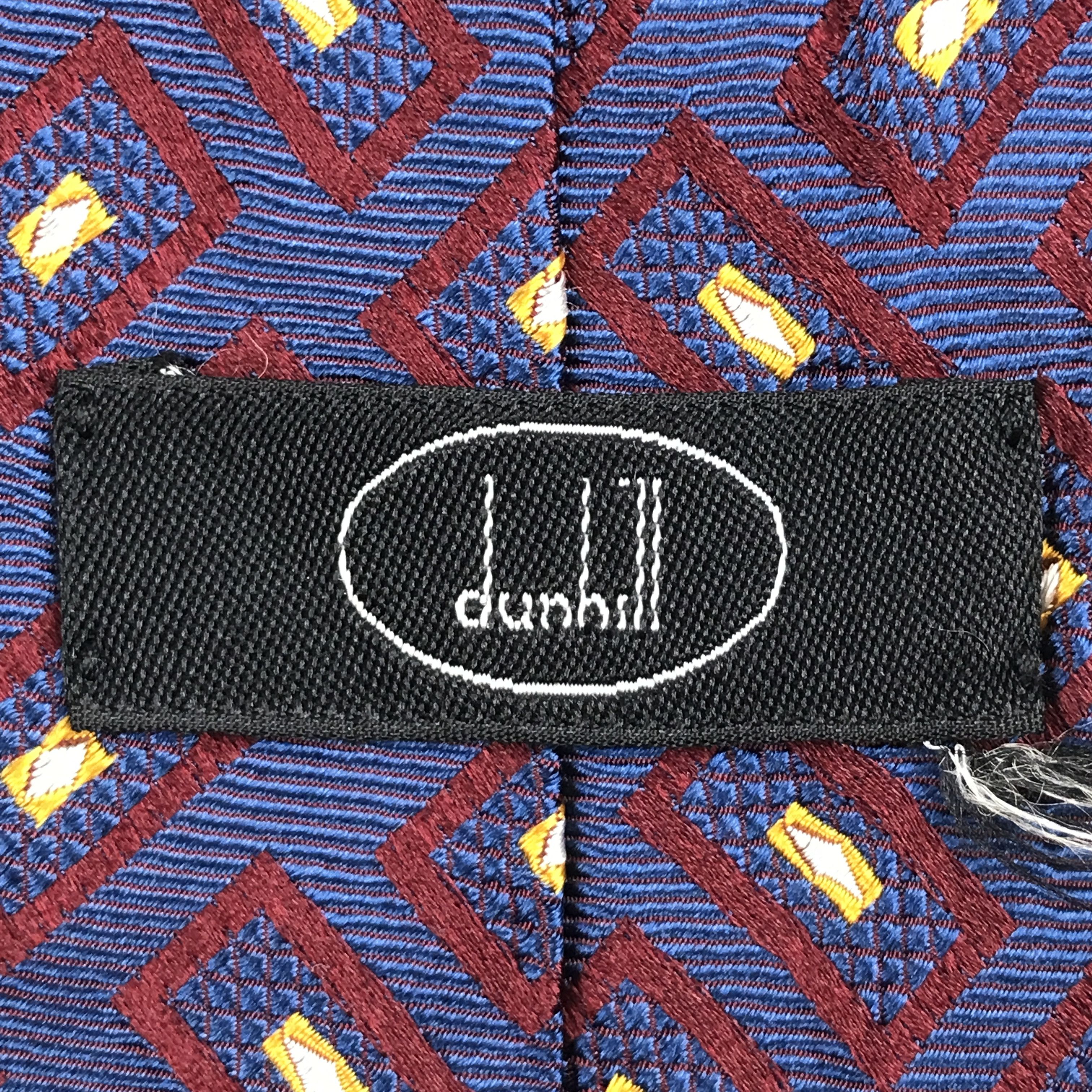 Alfred Dunhill × Designer × Vintage Vintage Dunhill Silk Necktie Size ONE SIZE - 8 Thumbnail