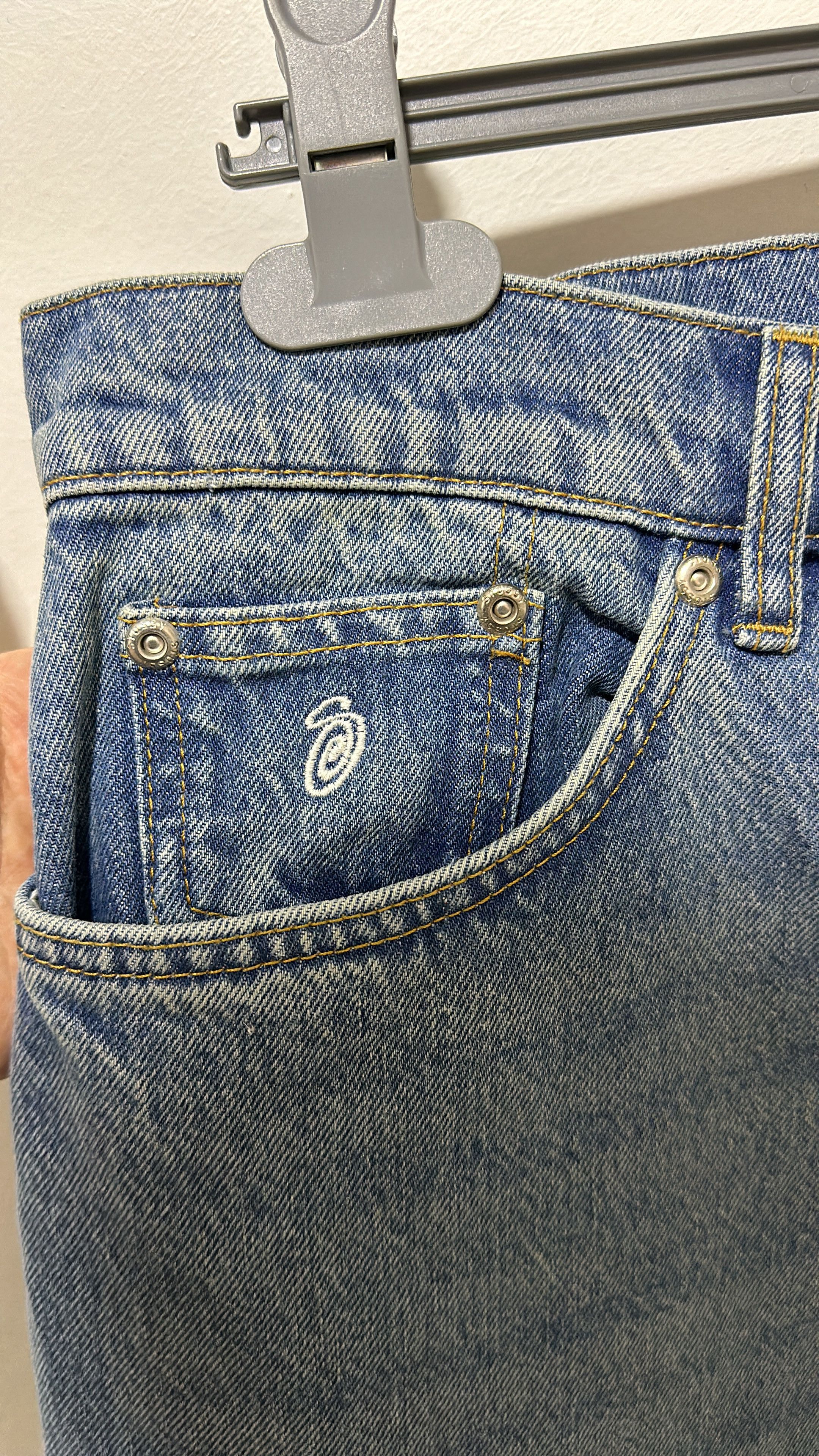 Stussy Stussy Big Ol Jean Denim Washed Blue Size 34 Size US 34 / EU 50 - 4 Thumbnail