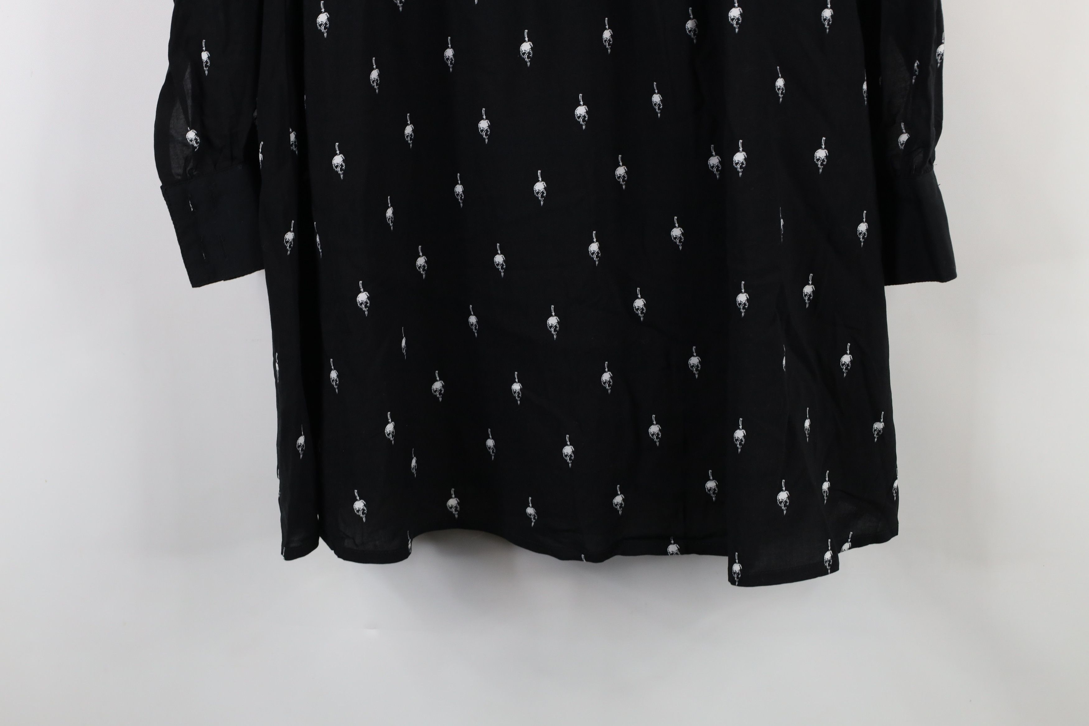 Vintage Y2K Goth Wednesday Addams Family Skull Knife Dress Size S / US 4 / IT 40 - 4 Thumbnail