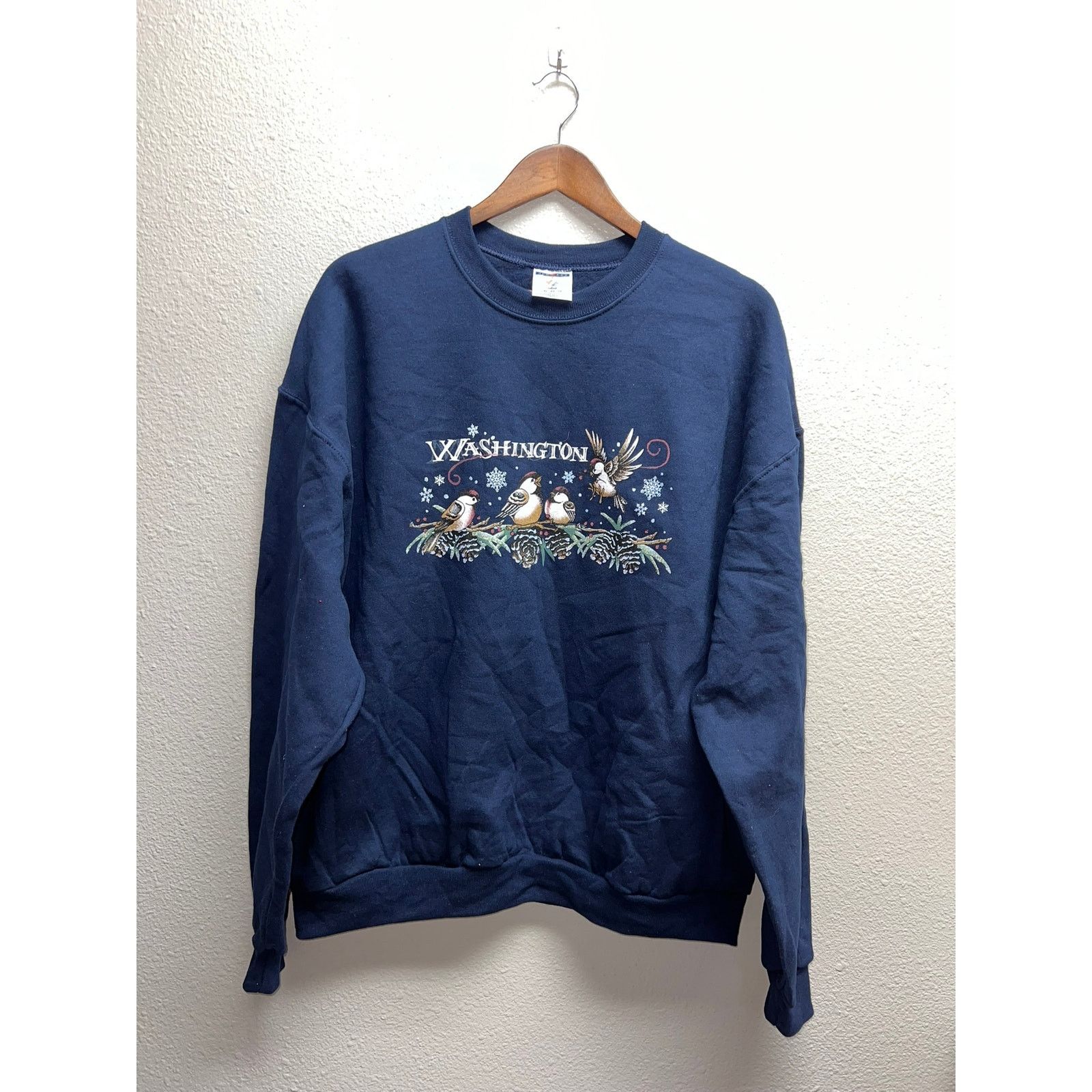 Jerzees Vintage Washington Sweatshirt Crewneck Bird Nature 90s XL Size US XL / EU 56 / 4 - 1 Thumbnail