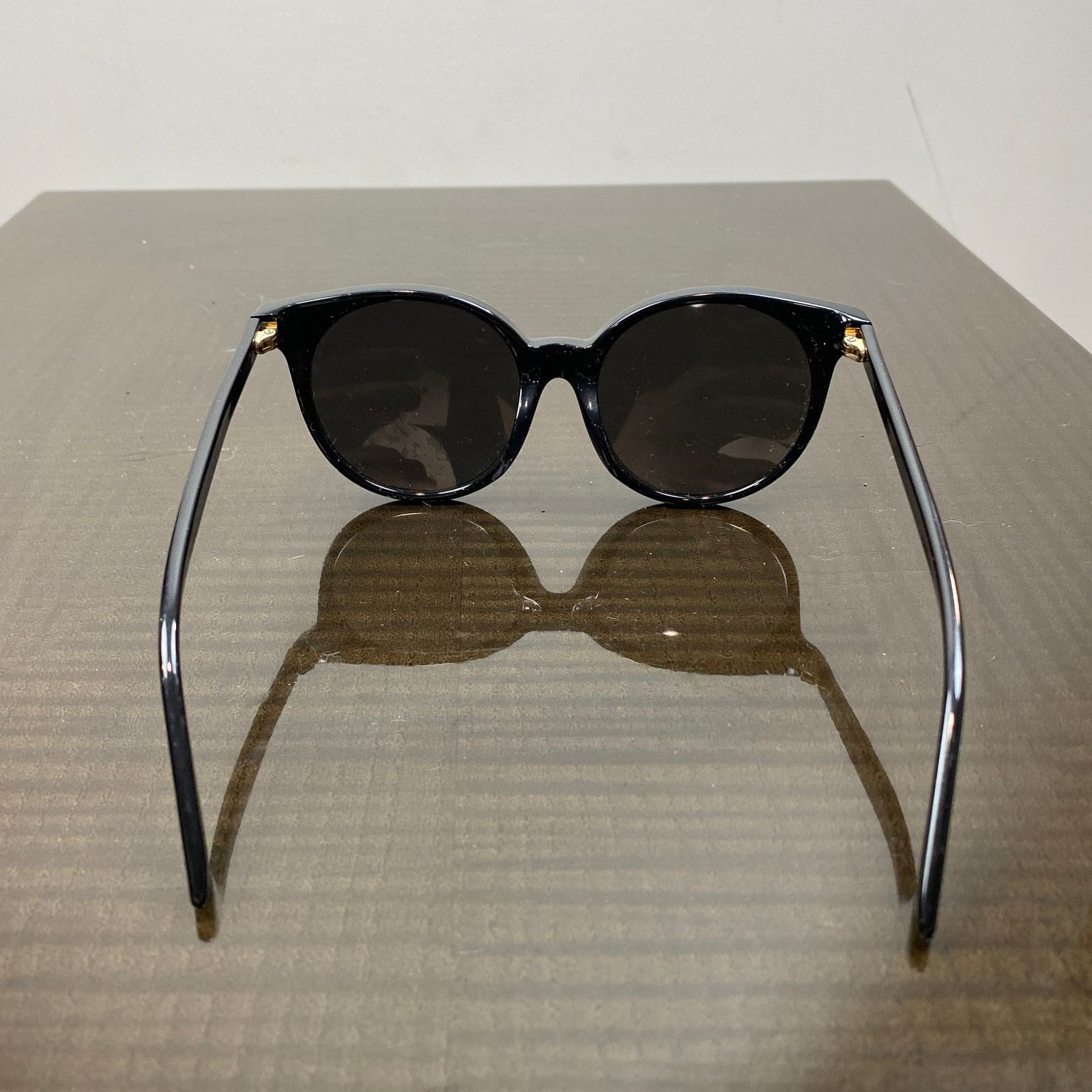 Gucci Gucci GG0091SA 001 Full Rim Round Black Sunglasses Size ONE SIZE - 7 Thumbnail