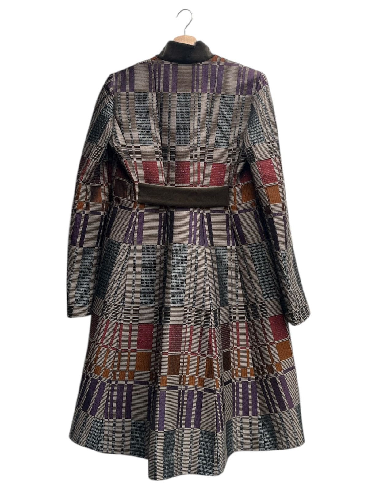 Etro Etro Milano Geometric Pattern Wool Jacquard Coat Size S / US 4 / IT 40 - 4 Thumbnail