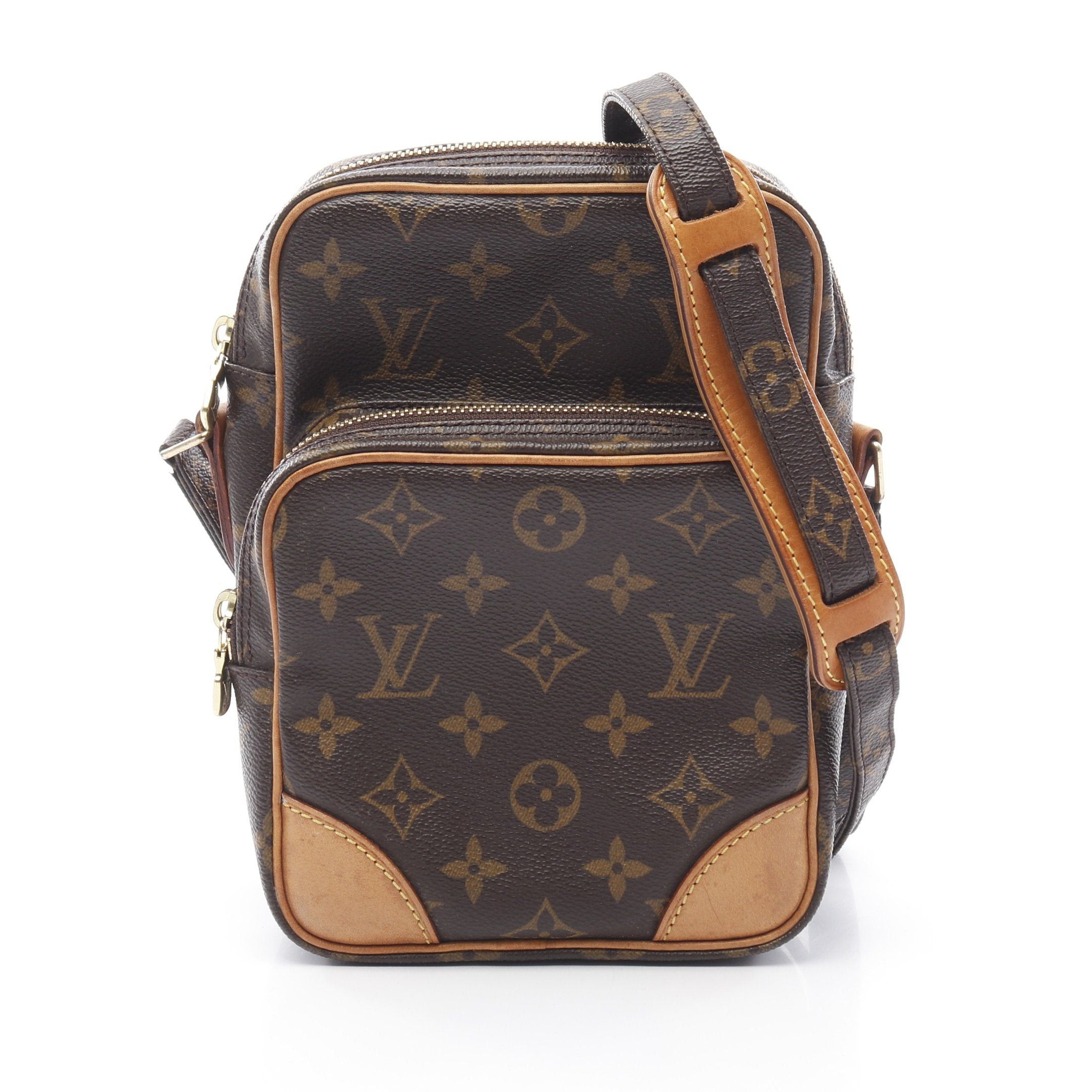 Louis Vuitton Louis Vuitton Amazon Monogram Shoulder Bag Leather Brown Size ONE SIZE - 1 Thumbnail
