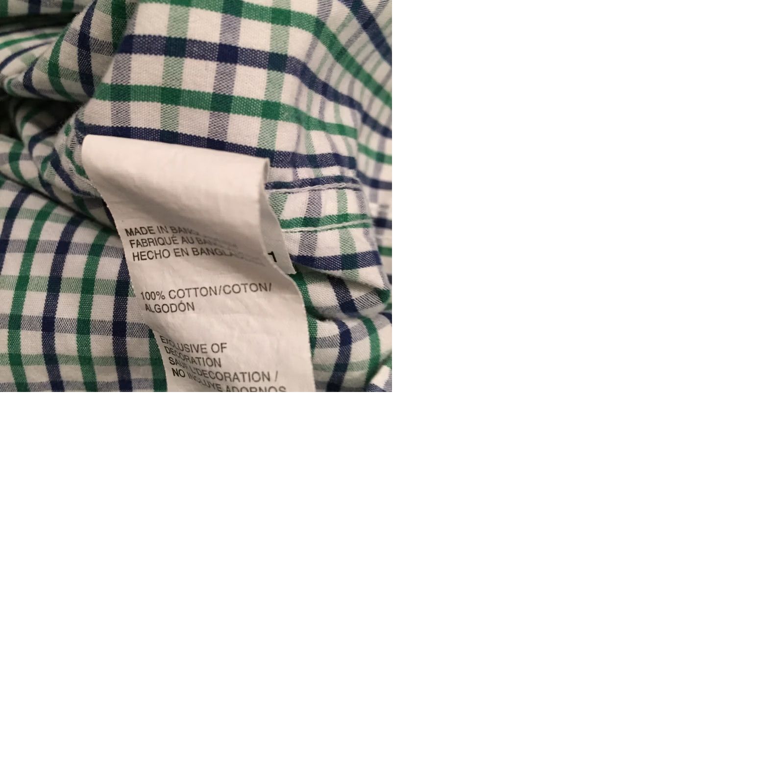 Izod Izod Shirt Mens Large Green Plaid Long Sleeve Button Down Shirt Size US L / EU 52-54 / 3 - 9 Thumbnail