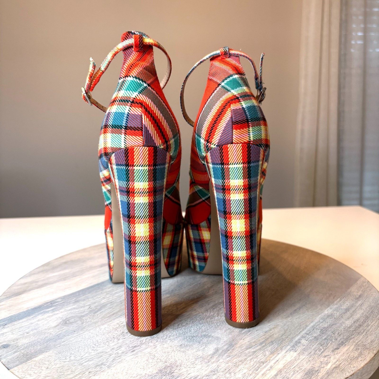 Steve Madden Steve Madden Skyrise Plaid Platform Heels Women's Size 9.5 Size US 9.5 / IT 39.5 - 7 Thumbnail