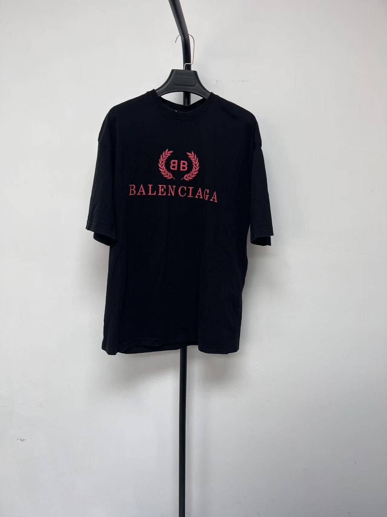 Balenciaga Balenciaga Black Logo Round Neck Short Sleeve Tee Size XS / US 0-2 / IT 36-38 - 1 Thumbnail