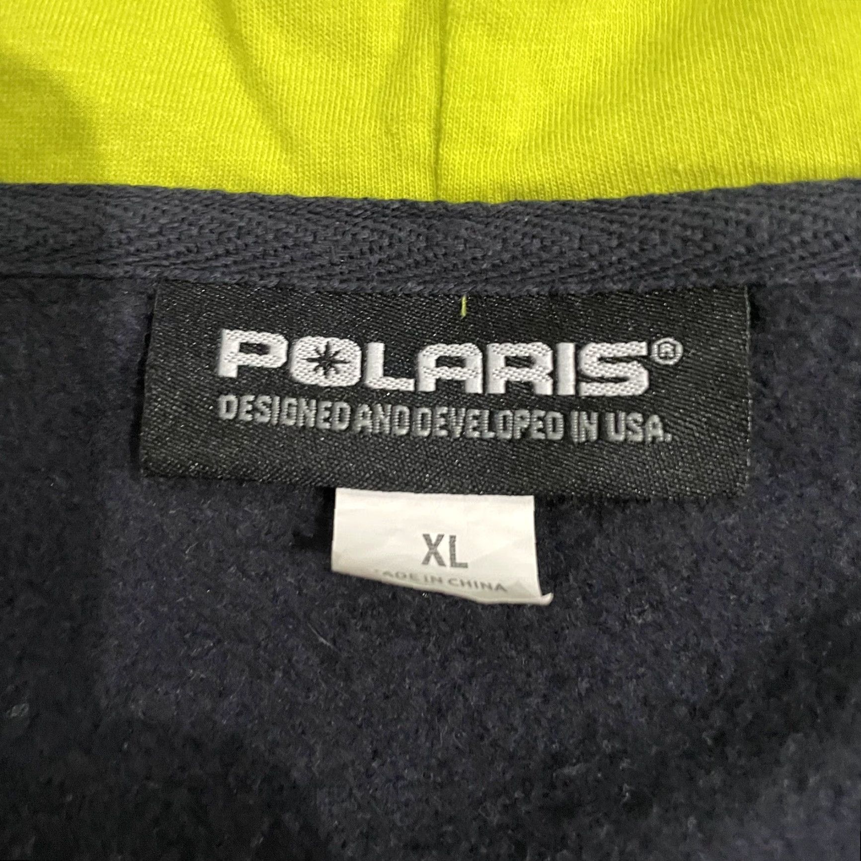 Vintage Polaris Black Zip-Up Hooded Drawstring Graphic Hoodie Womens XL Size Hoodie Black Womens XL Polaris Size XL / US 12-14 / IT 48-50 - 4 Thumbnail
