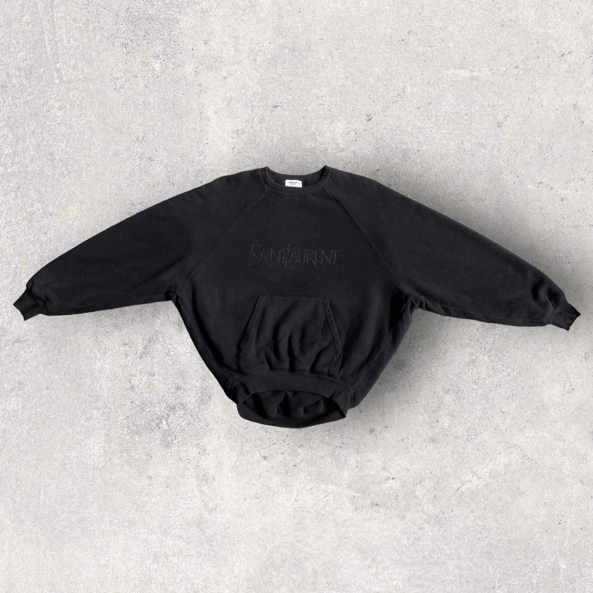 Saint Laurent Paris SLP Logo Raglan Sweater Size S / US 4 / IT 40 - 2 Thumbnail