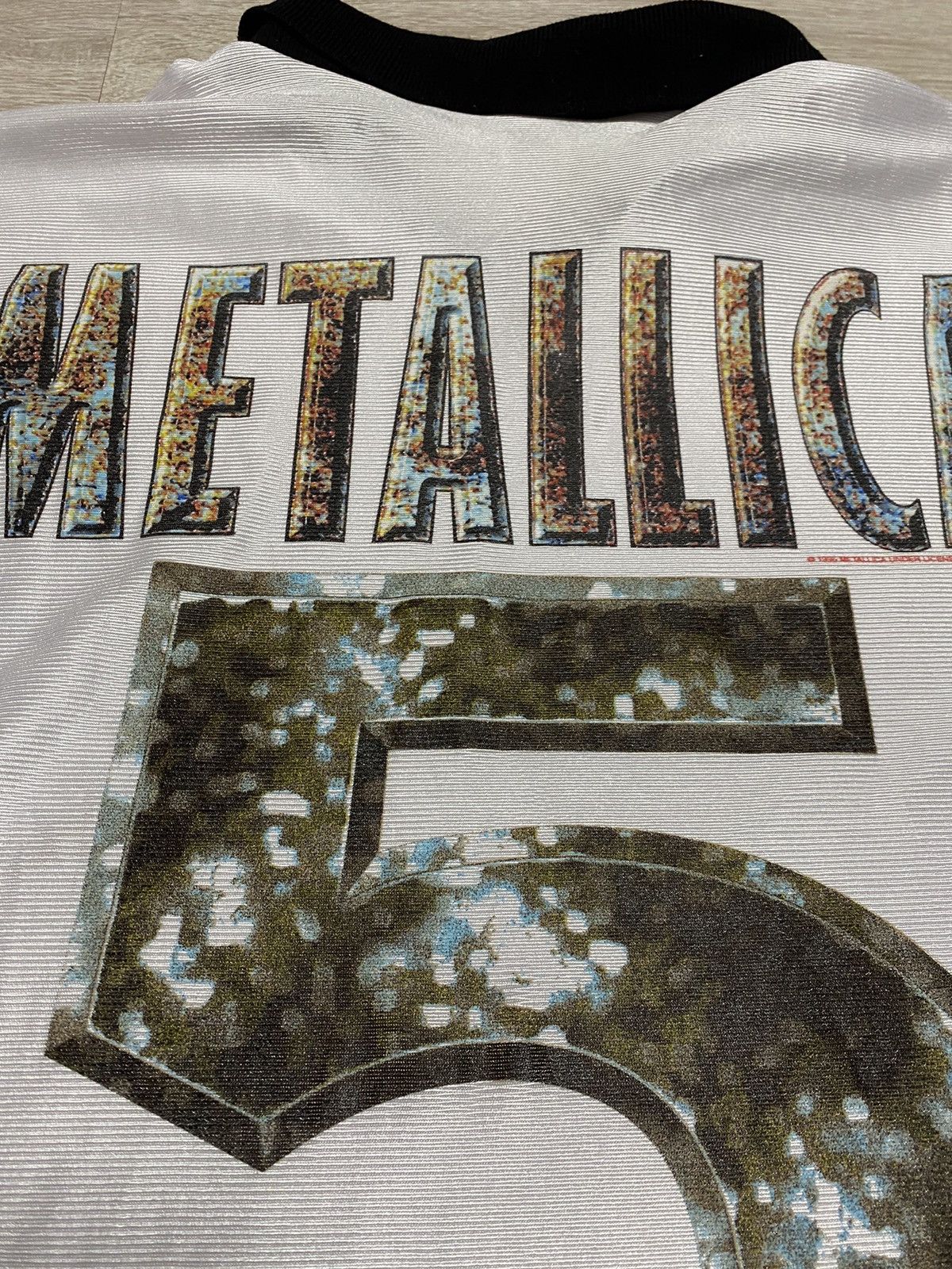 Metallica Vintage Metallica Jersey 1996 #5 Y2K Drill GIANT Size XL 90 Size US XL / EU 56 / 4 - 9 Thumbnail
