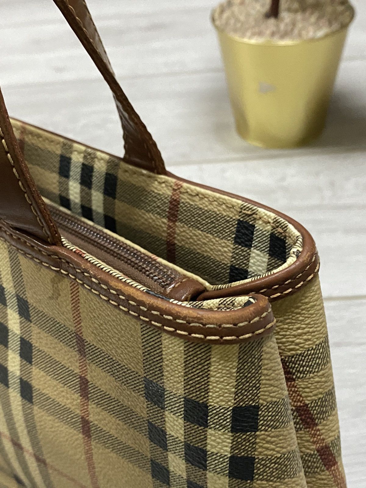 Burberry Burberry vintage nova check leather canvas bag Size ONE SIZE - 14 Thumbnail