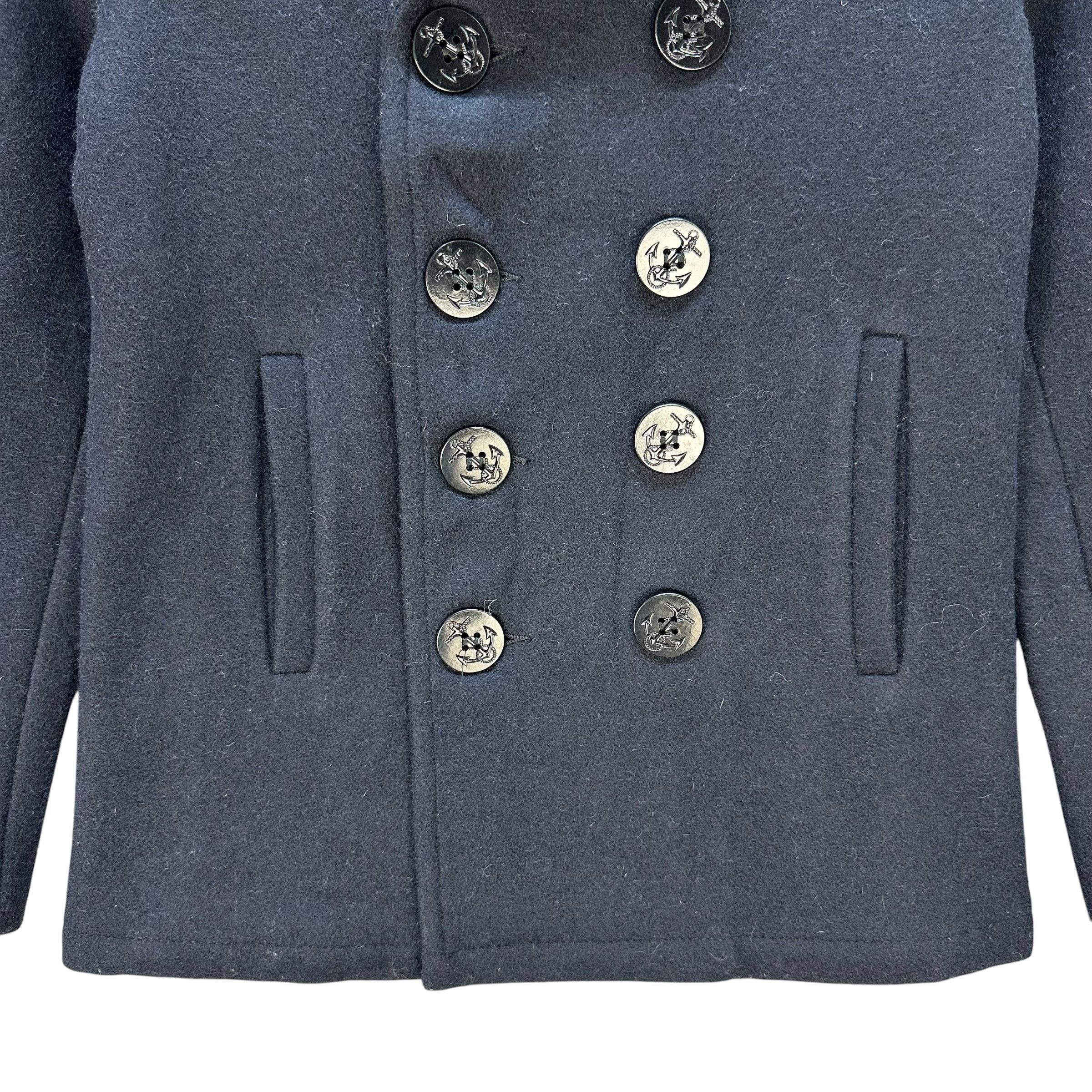 Schott SCHOTT X Earth Music & Ecology Double Breast Coat #A78-1891 Size S / US 4 / IT 40 - 3 Thumbnail