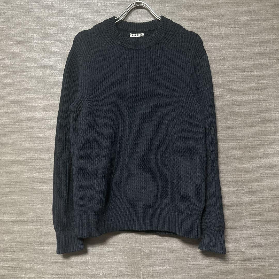 Auralee SUPERFINE AURALEE WOOL CASHMERE RIB KNIT | Grailed