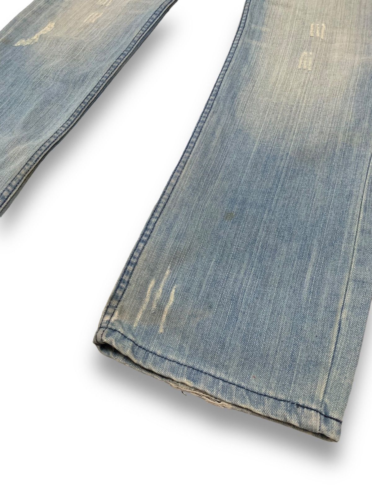 Giorgio Armani Vintage Giorgio Armani Mud Washed Clawmark Distressed Jeans Size US 31 - 10 Thumbnail