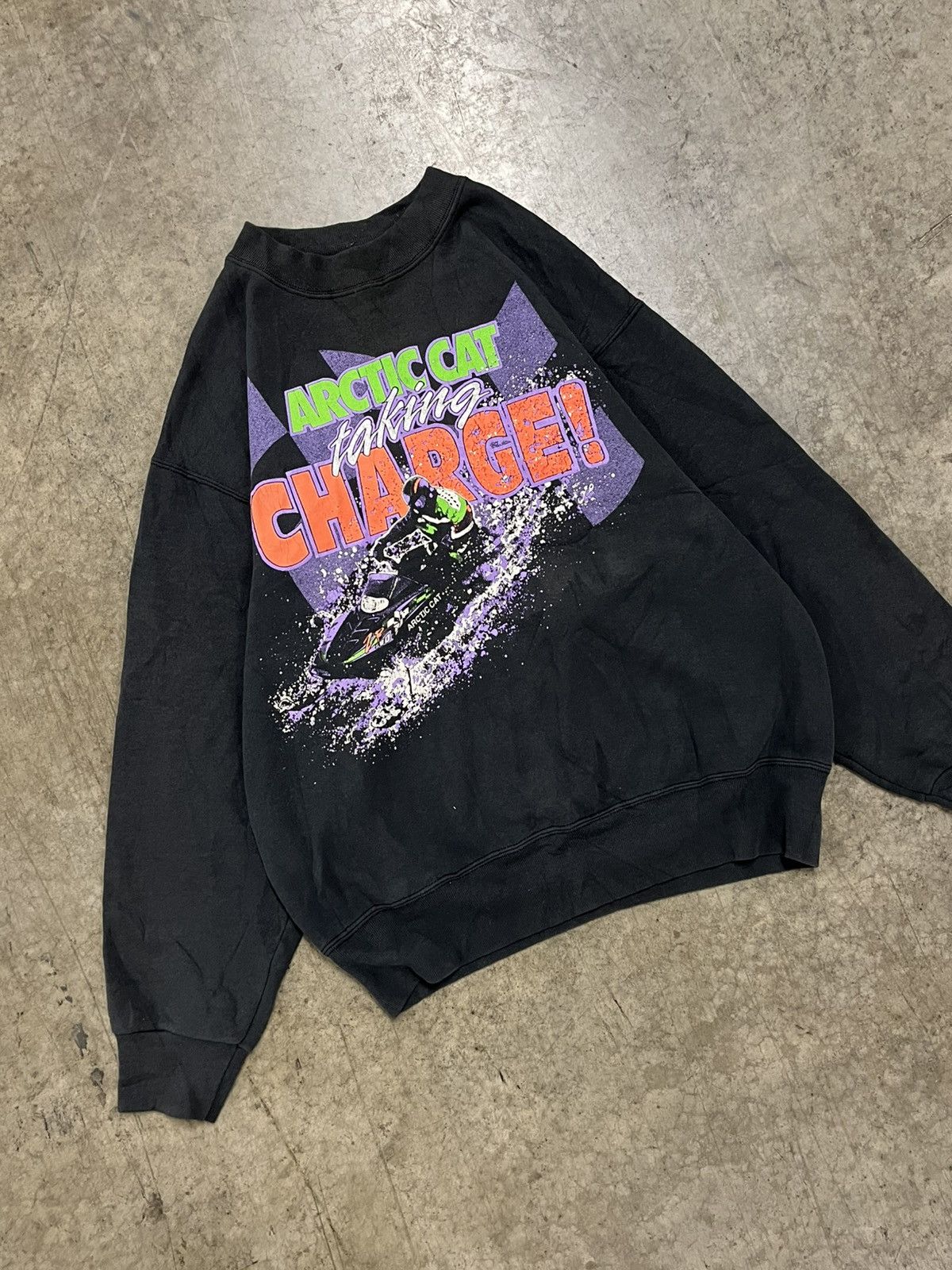 Vintage Vintage 90s Artic cat snowmobile crewneck rare graphic Size US M / EU 48-50 / 2 - 2 Thumbnail