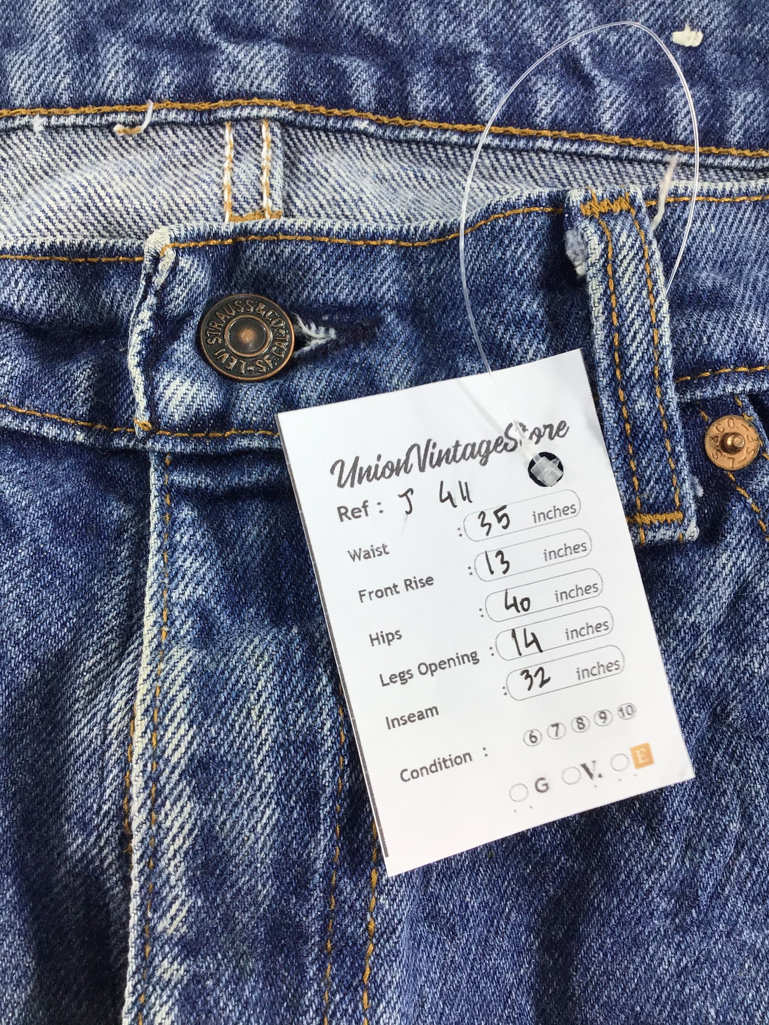 Levi's 80s Vintage Levis Jeans Faded Blue Denim -J411 Size US 36 / EU 52 - 11 Thumbnail