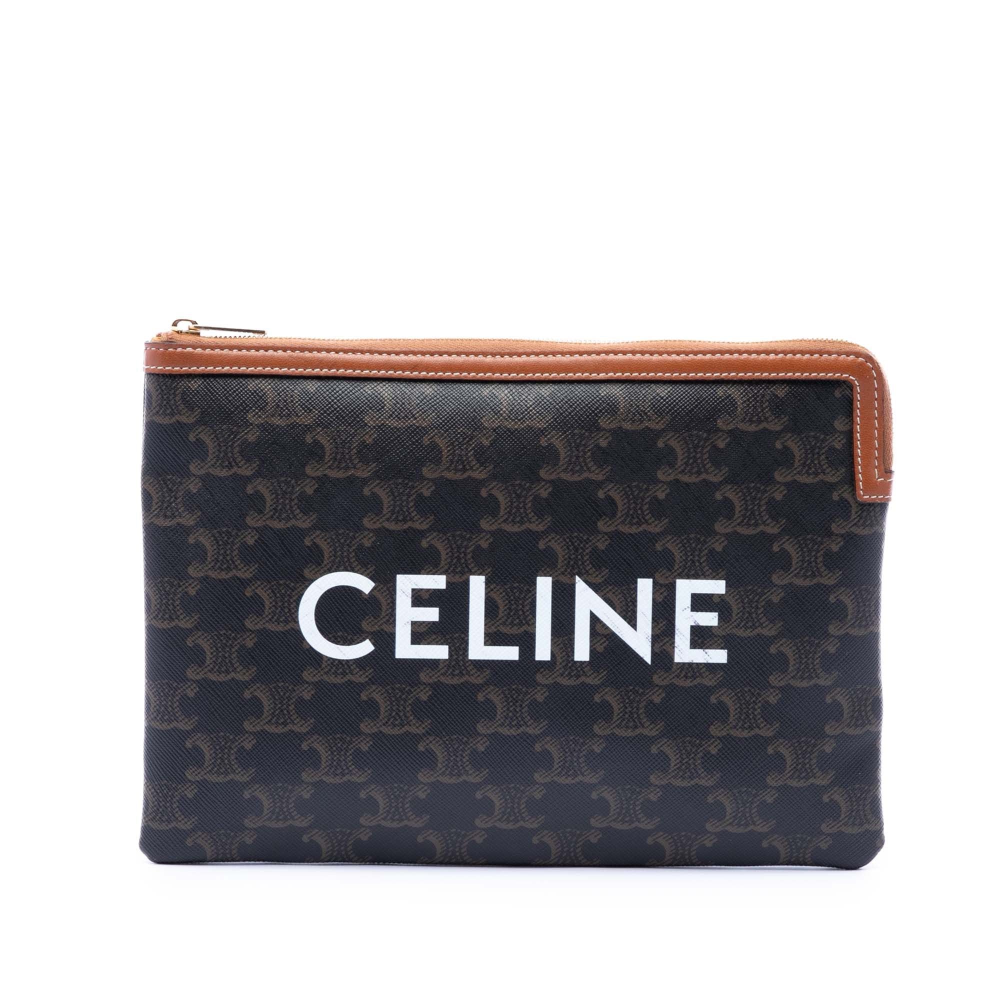 Celine Small Triomphe Coated Canvas Clutch Size ONE SIZE - 1 Thumbnail