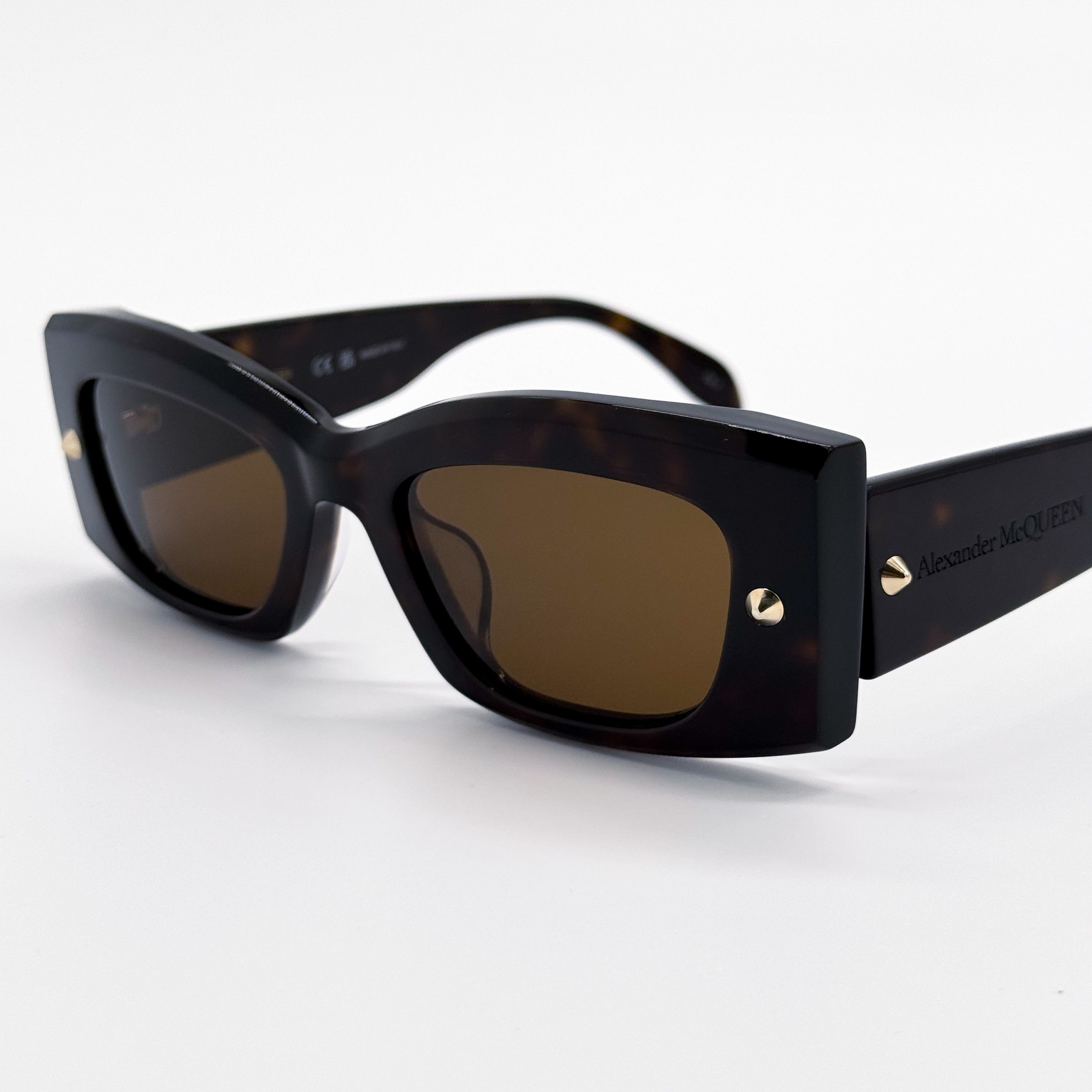 Alexander McQueen NEW ALEXANDER MCQUEEN AM0426S 002 WOMEN HAVANA SUNGLASSES Size ONE SIZE - 2 Thumbnail