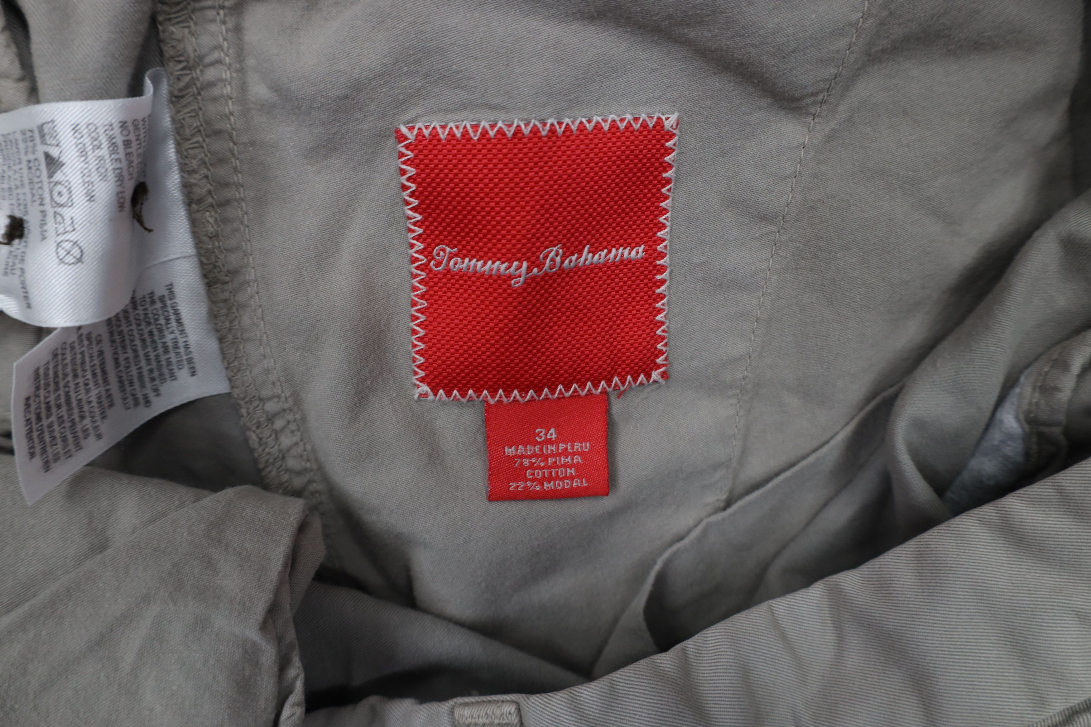 Tommy Bahama × Vintage Vintage Y2K Tommy Bahama Knee Golfing Chino Shorts Gray Size US 34 / EU 50 - 6 Thumbnail
