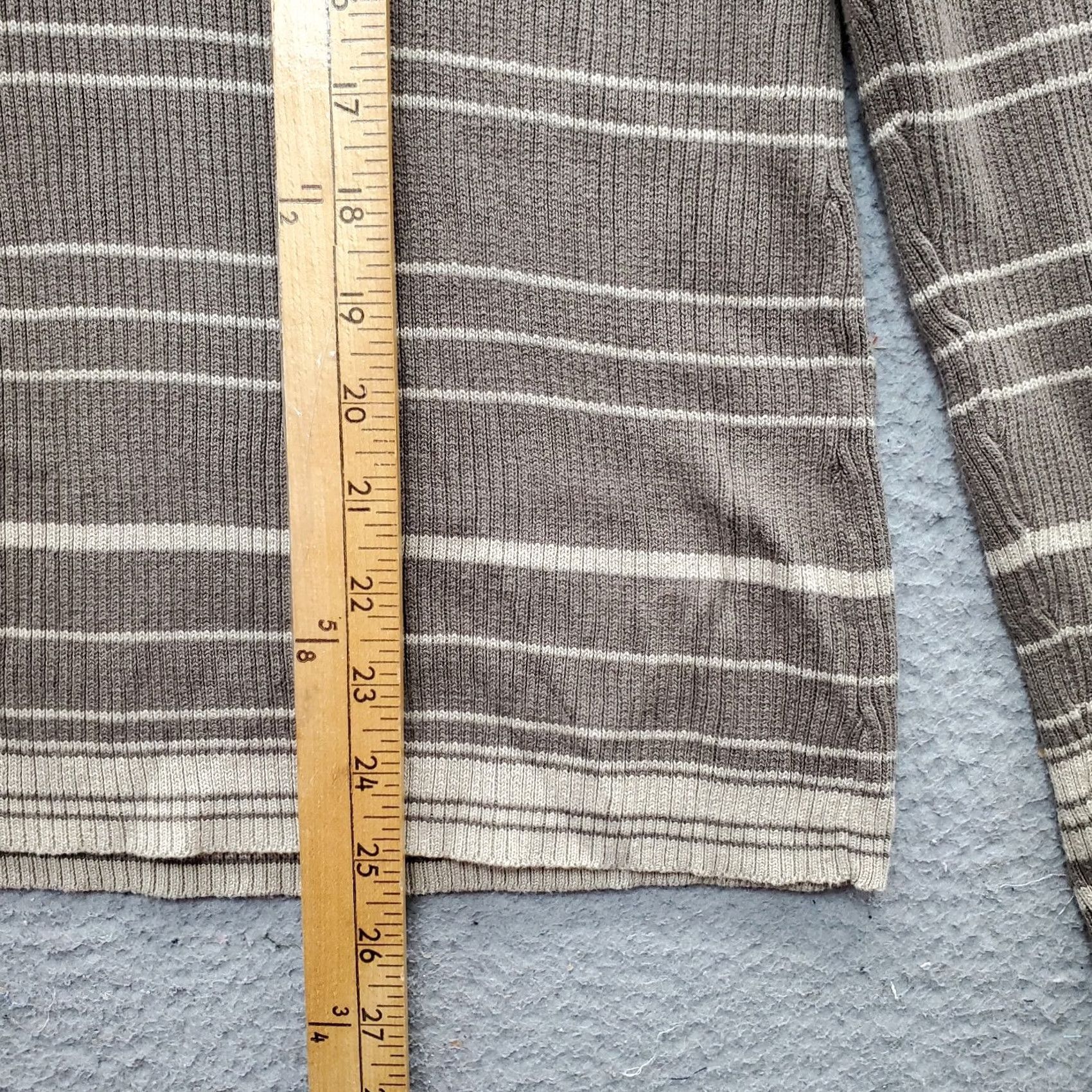 CO Liz & Co Knit Top Womens XL Multicolor Striped Turtleneck Pullover Size XL / US 12-14 / IT 48-50 - 3 Thumbnail