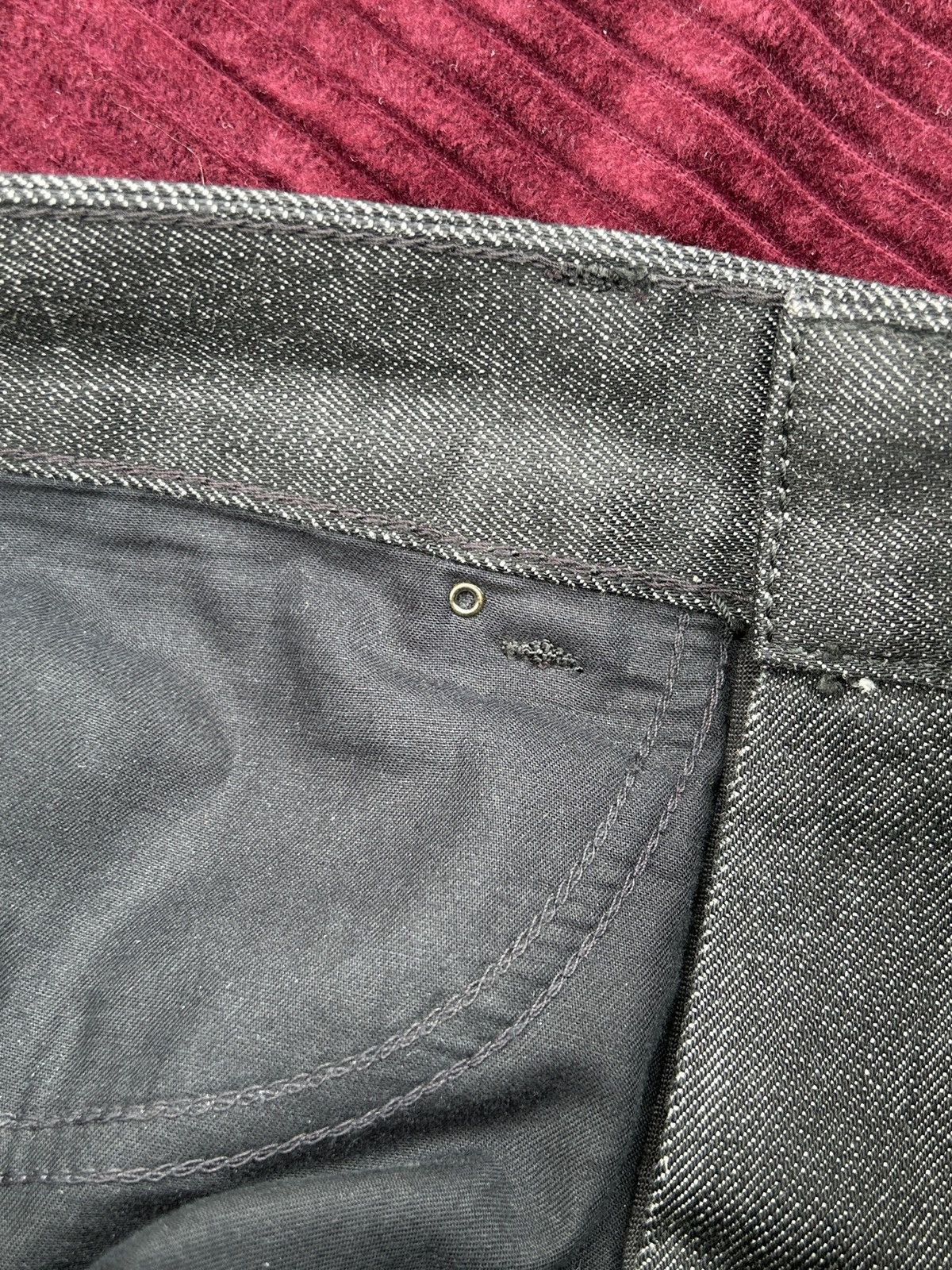 Valentino BNWT Valentino Leather Style Denim Mom Jeans Black Size 28" / US 6 / IT 42 - 10 Thumbnail