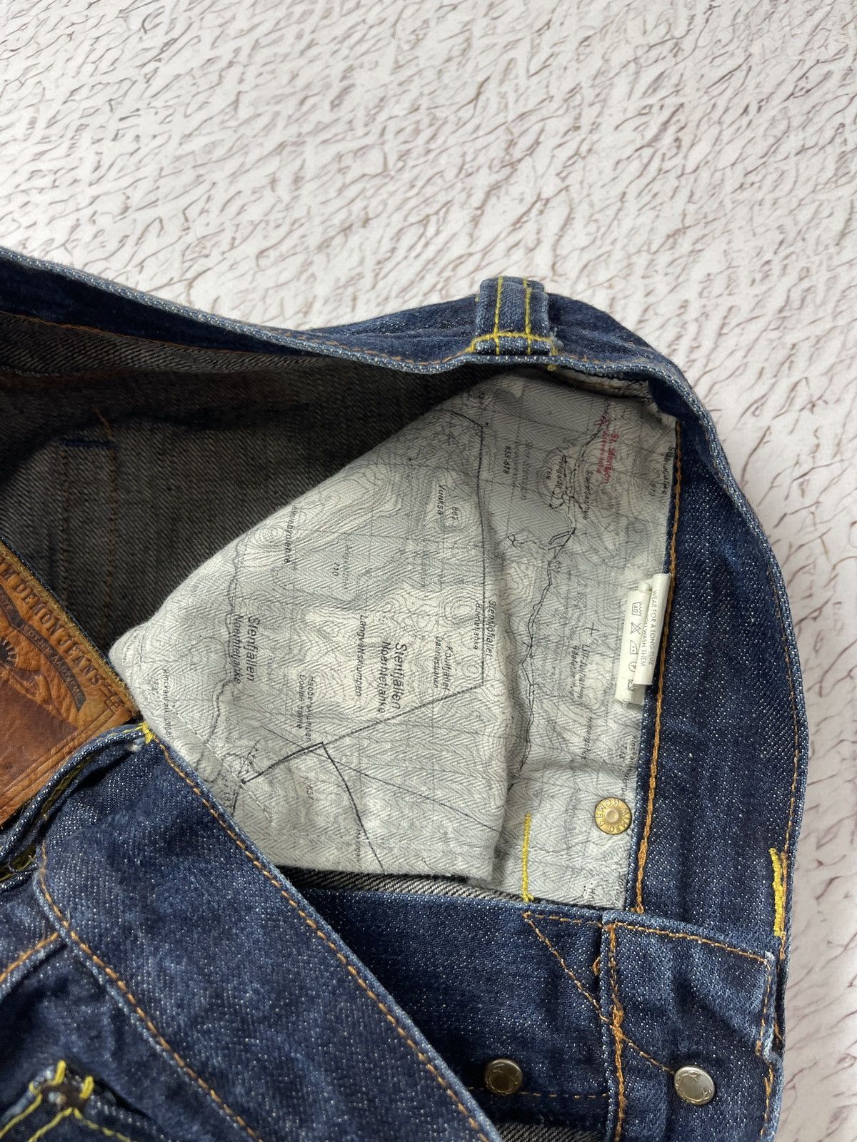Denim Demon Aktiebolaget Denim Demon AAJJA Raw Selvedge Blue Jeans Men’s Size US 31 - 13 Thumbnail