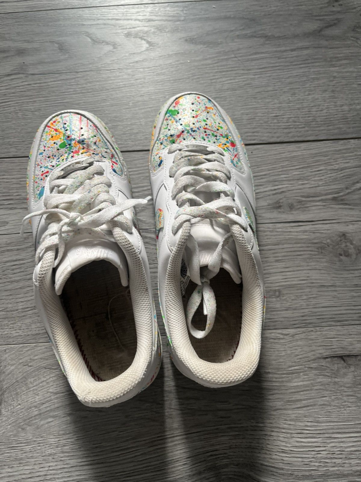 Nike Air force 1s plaint splatter (special edition) Size US 7.5 / EU 40-41 - 1 Thumbnail