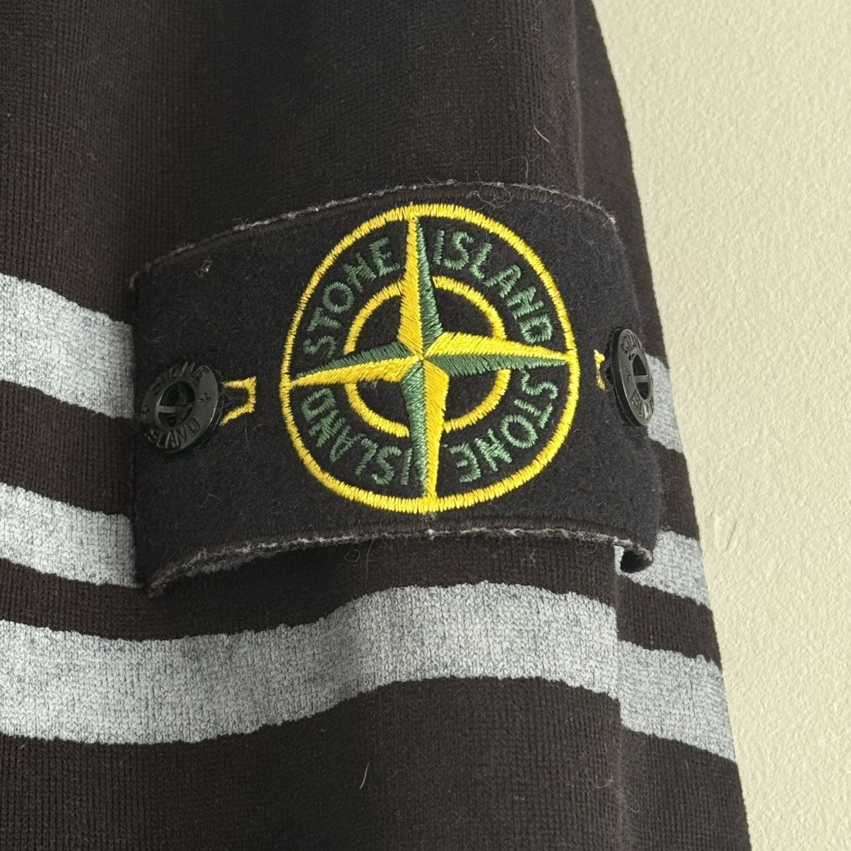 Stone Island × Supreme Supreme Stone Island “Warped Stripe” Pullover Hoodie Size US M / EU 48-50 / 2 - 6 Thumbnail