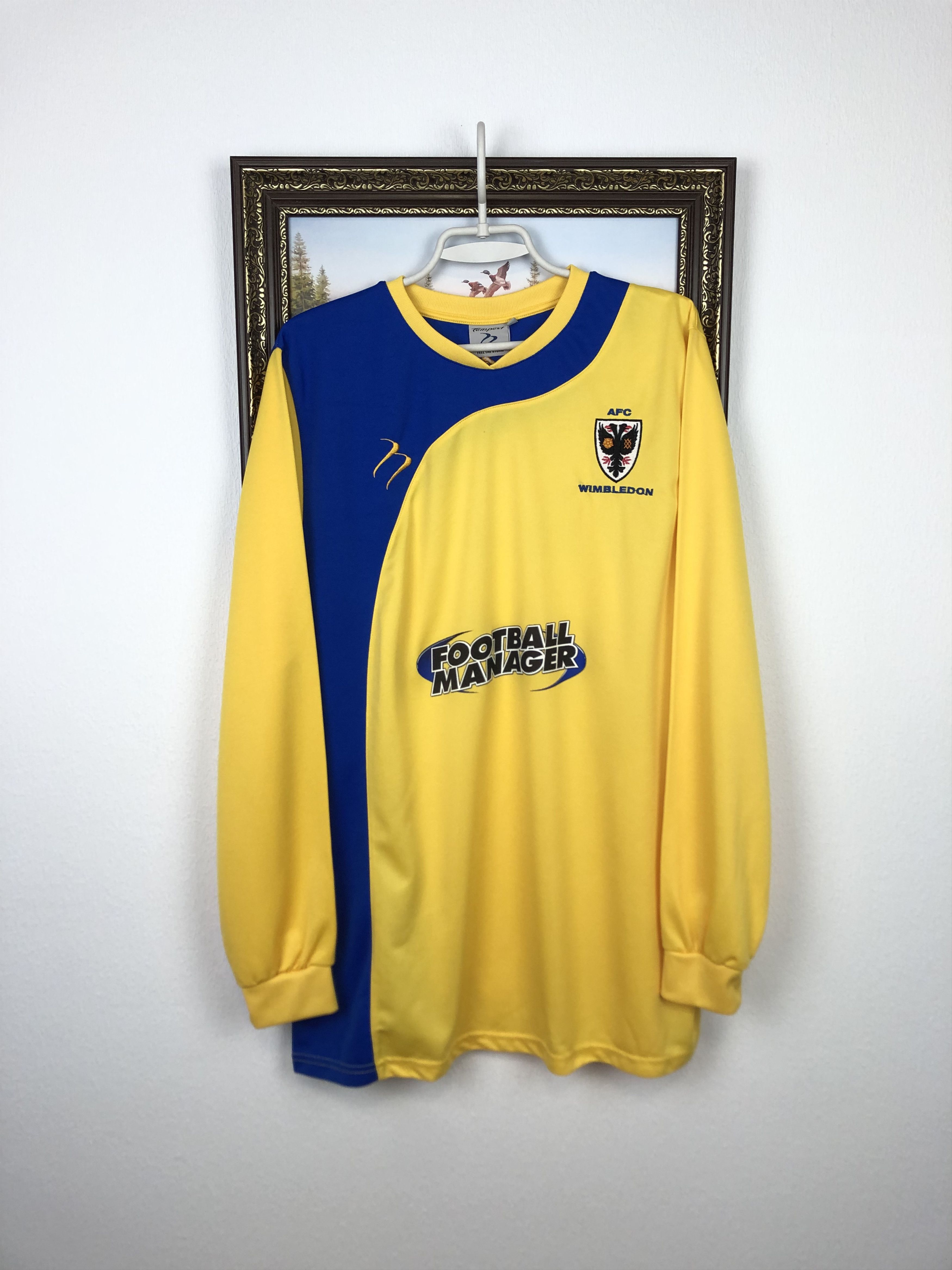 Vintage Wimbledon football shirt 2009 Soccer Long Sleeve Jersey Size US XL / EU 56 / 4 - 1 Thumbnail