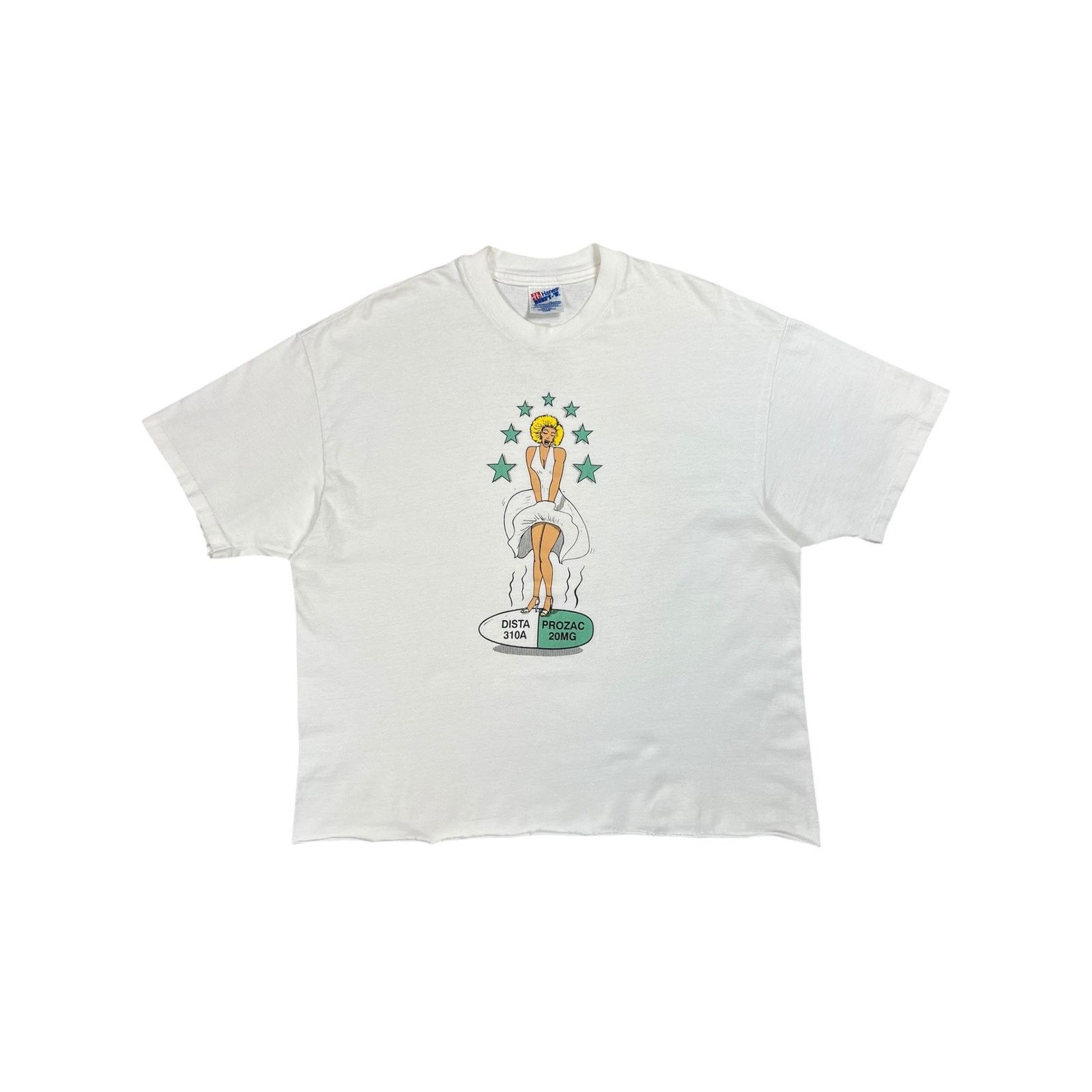 Hanes × Vintage Vintage 90s Marilyn Monroe Prozac Nation antidepressants tee Size US L / EU 52-54 / 3 - 1 Thumbnail