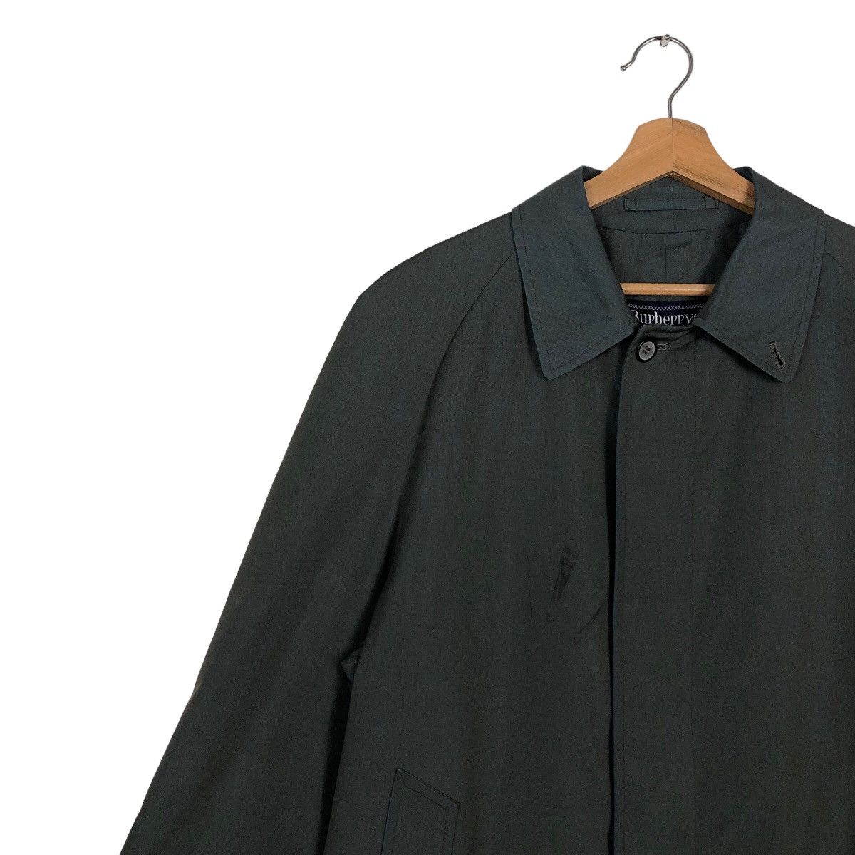 Burberry 🔥Vintage Long Jacket Burberrys Rich Black Size US M / EU 48-50 / 2 - 6 Thumbnail