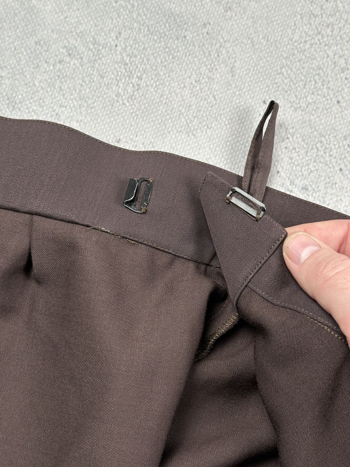 Thierry Mugler Thierry Mugler Paris Brown Wrap Pencil Skirt Structured 80s Size 28" / US 6 / IT 42 - 16 Thumbnail
