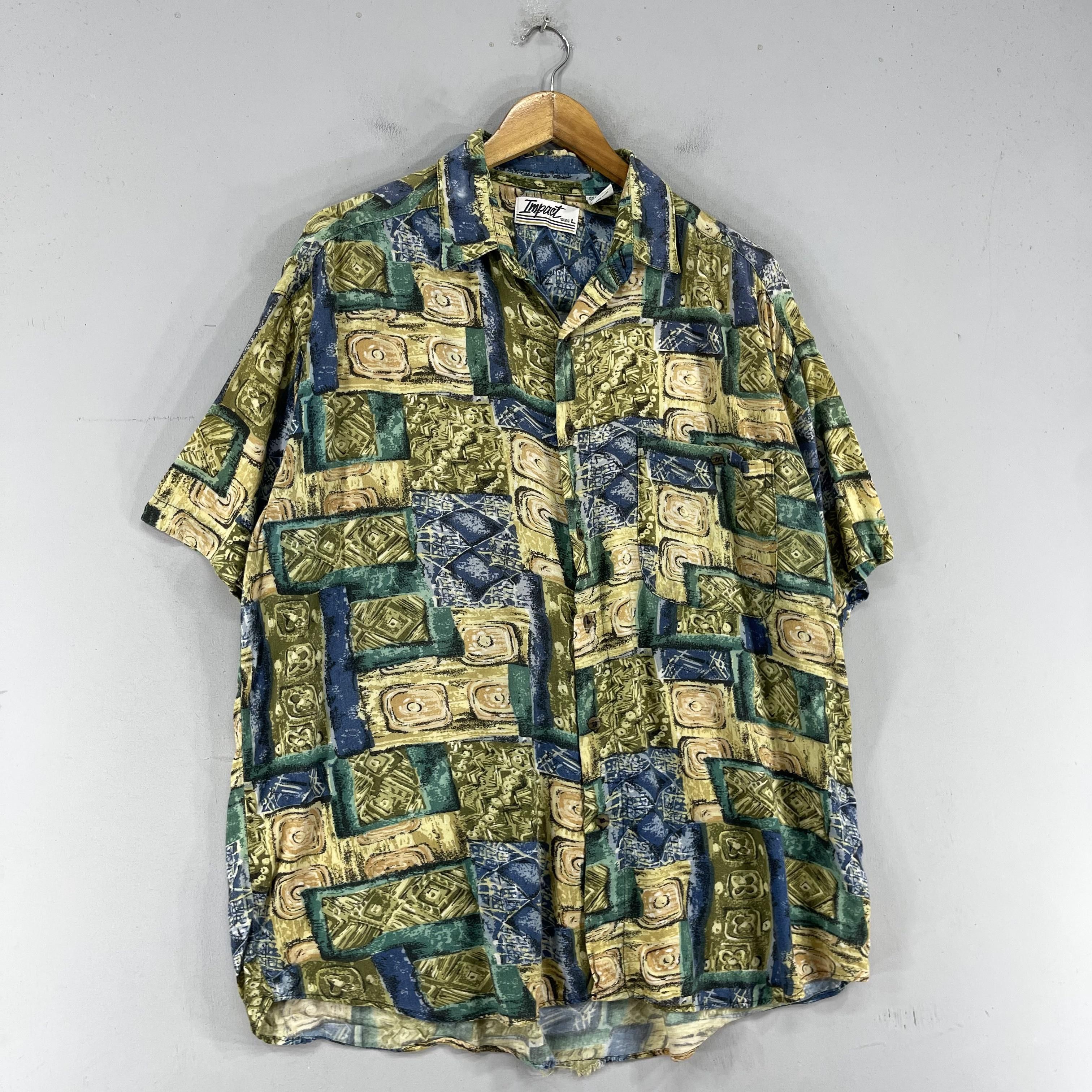 Designer × Vintage Vintage Baroque Abstract Pop Art Psychobilly Artwork Shirt Size US L / EU 52-54 / 3 - 4 Thumbnail