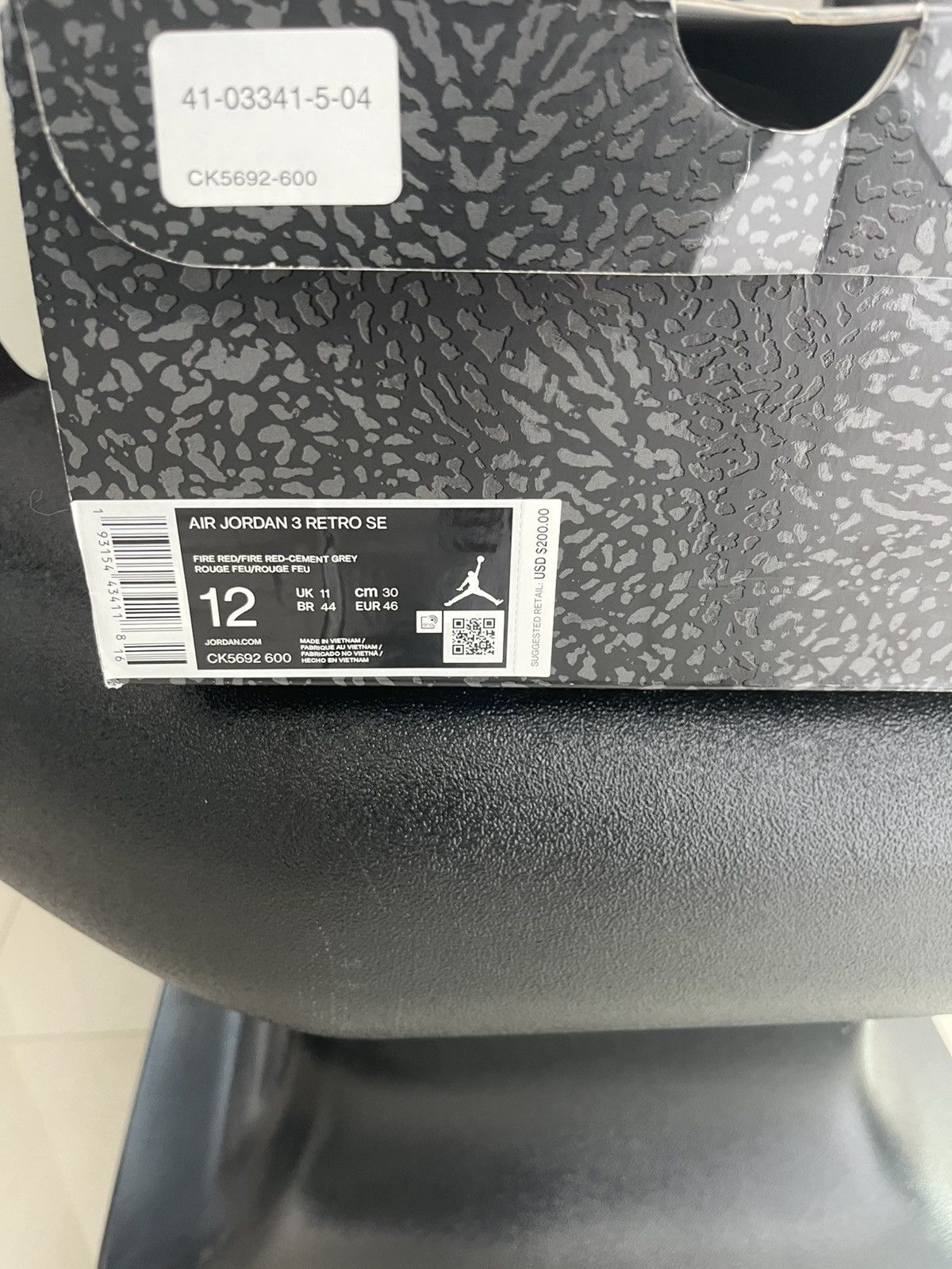 Jordan Brand Fire red cement grey rouge feu Size US 12 / EU 45 - 10 Thumbnail