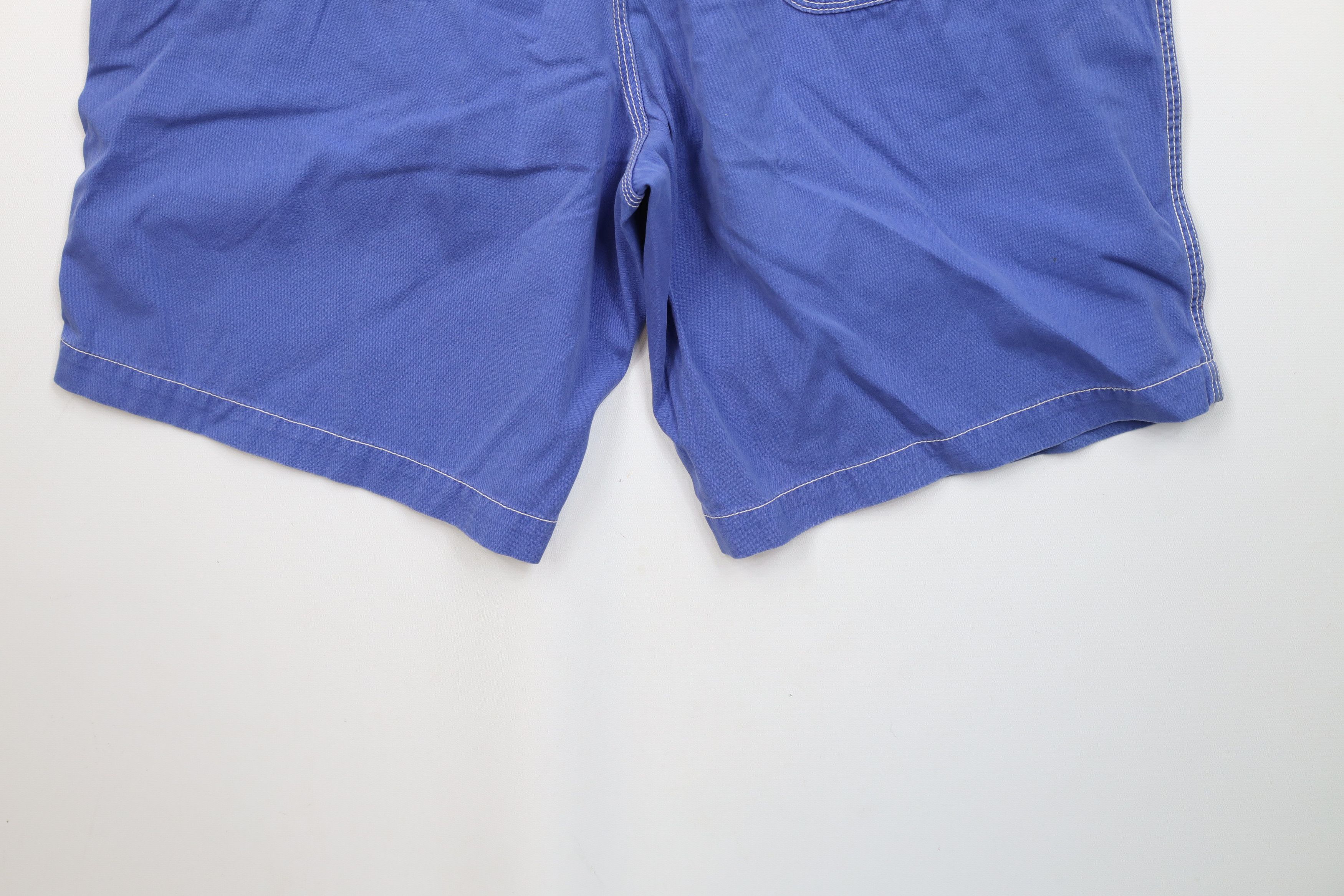 Eddie Bauer × Vintage Vintage 90s Eddie Bauer Button Fly Bermuda Chino Shorts Blue Size 30" / US 8 / IT 44 - 11 Thumbnail