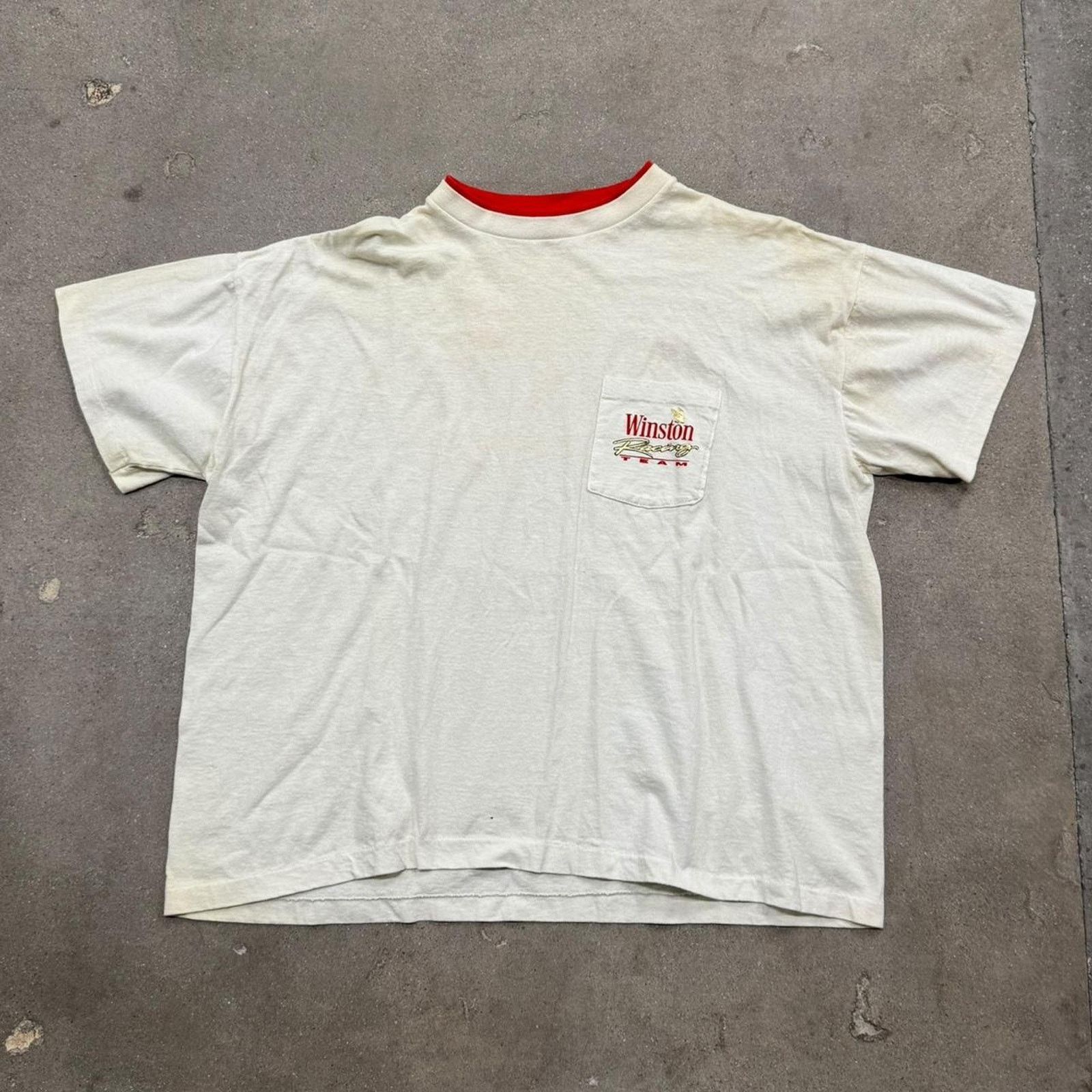 Other Vintage 1992 Winston Racing Tee with a cool back hit Size US XL / EU 56 / 4 - 2 Thumbnail