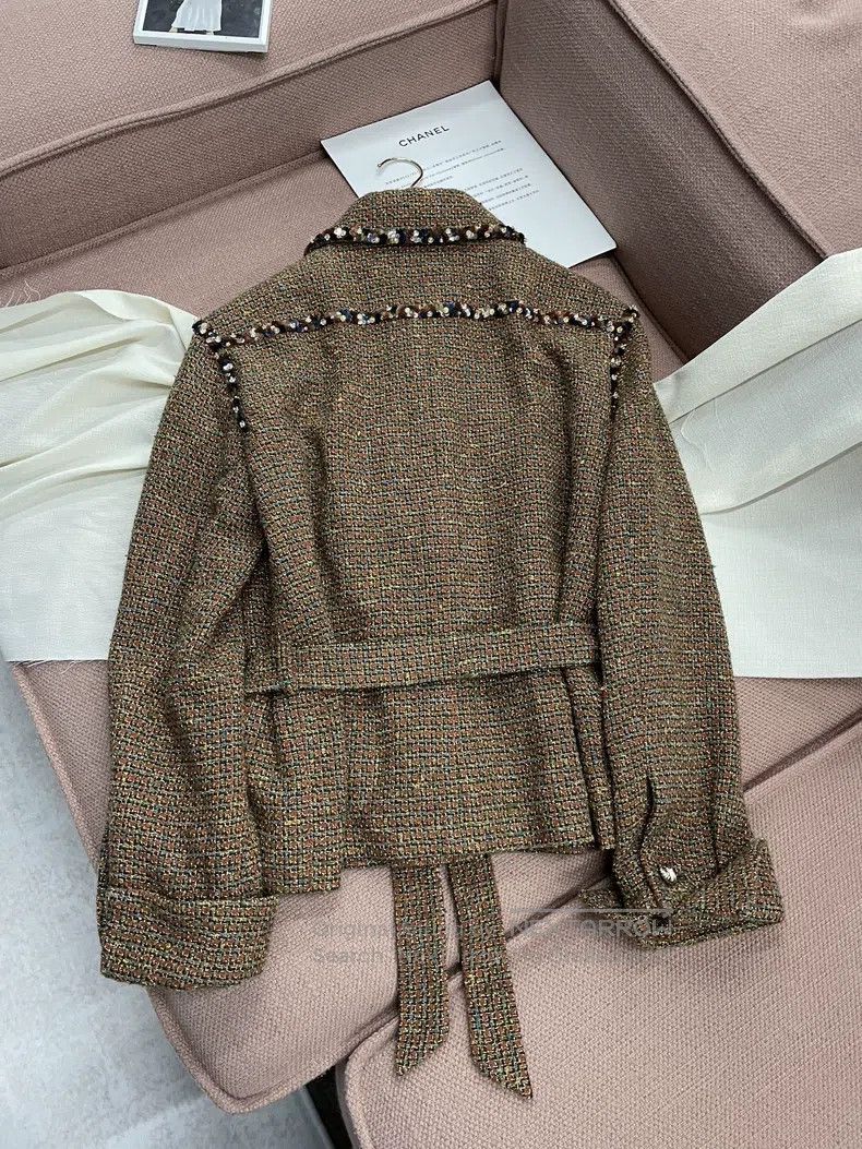 Chanel Chanel 25A high-end handicraft workshop coffee-coloured se Size XS / US 0-2 / IT 36-38 - 3 Thumbnail
