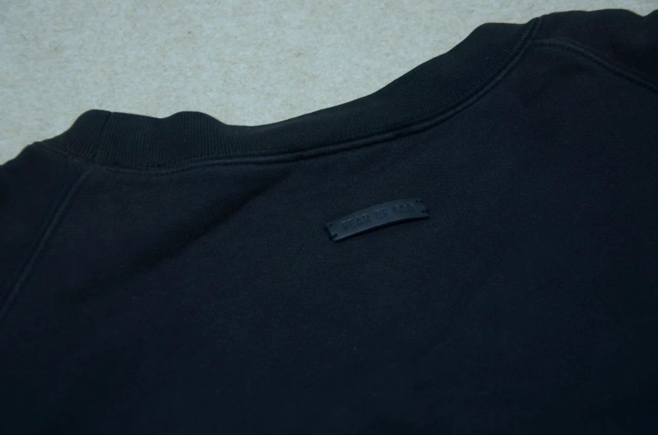 Fear of God Fear of God 7th Thick Black Flocked Logo Sweatshirt Jacket Size US M / EU 48-50 / 2 - 6 Thumbnail