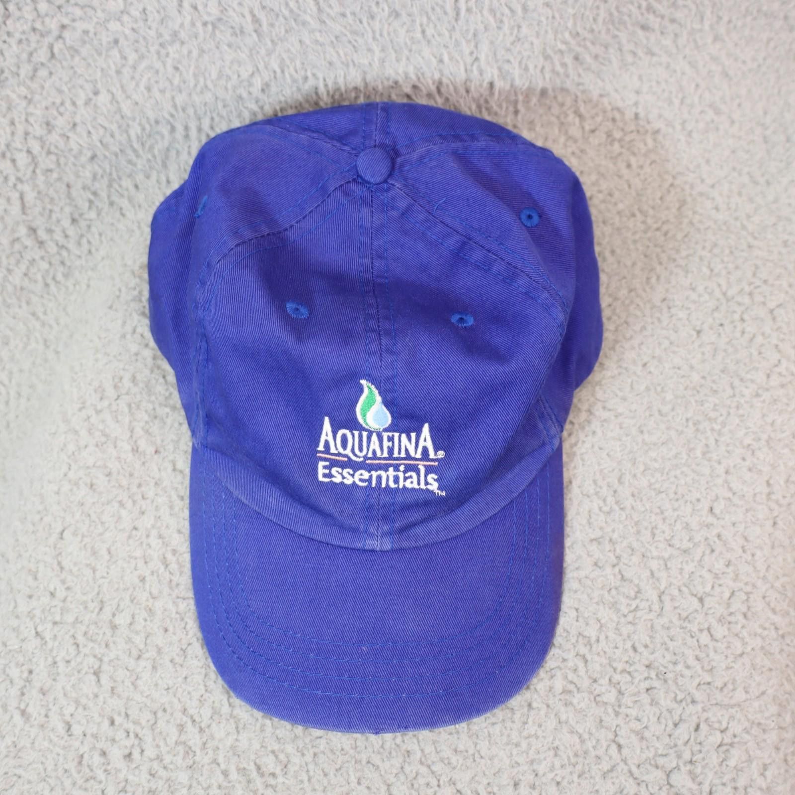 Other Aquafina Essentials Hat Men OSF Blue Strapback Cap Embroid Size ONE SIZE - 3 Thumbnail