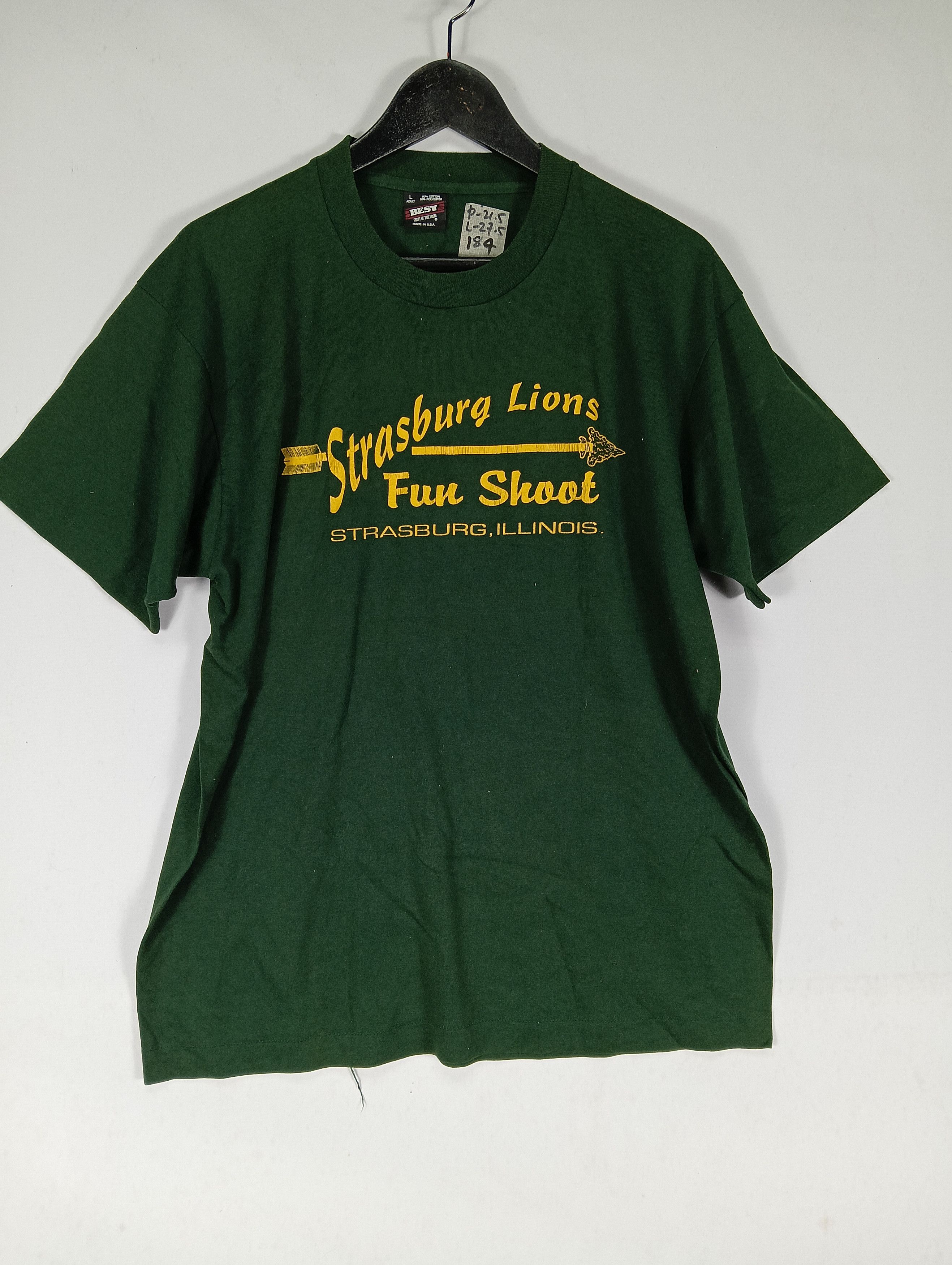 Fruit Of The Loom × Vintage straburg lions fun shoot vintage tee Size US L / EU 52-54 / 3 - 6 Thumbnail