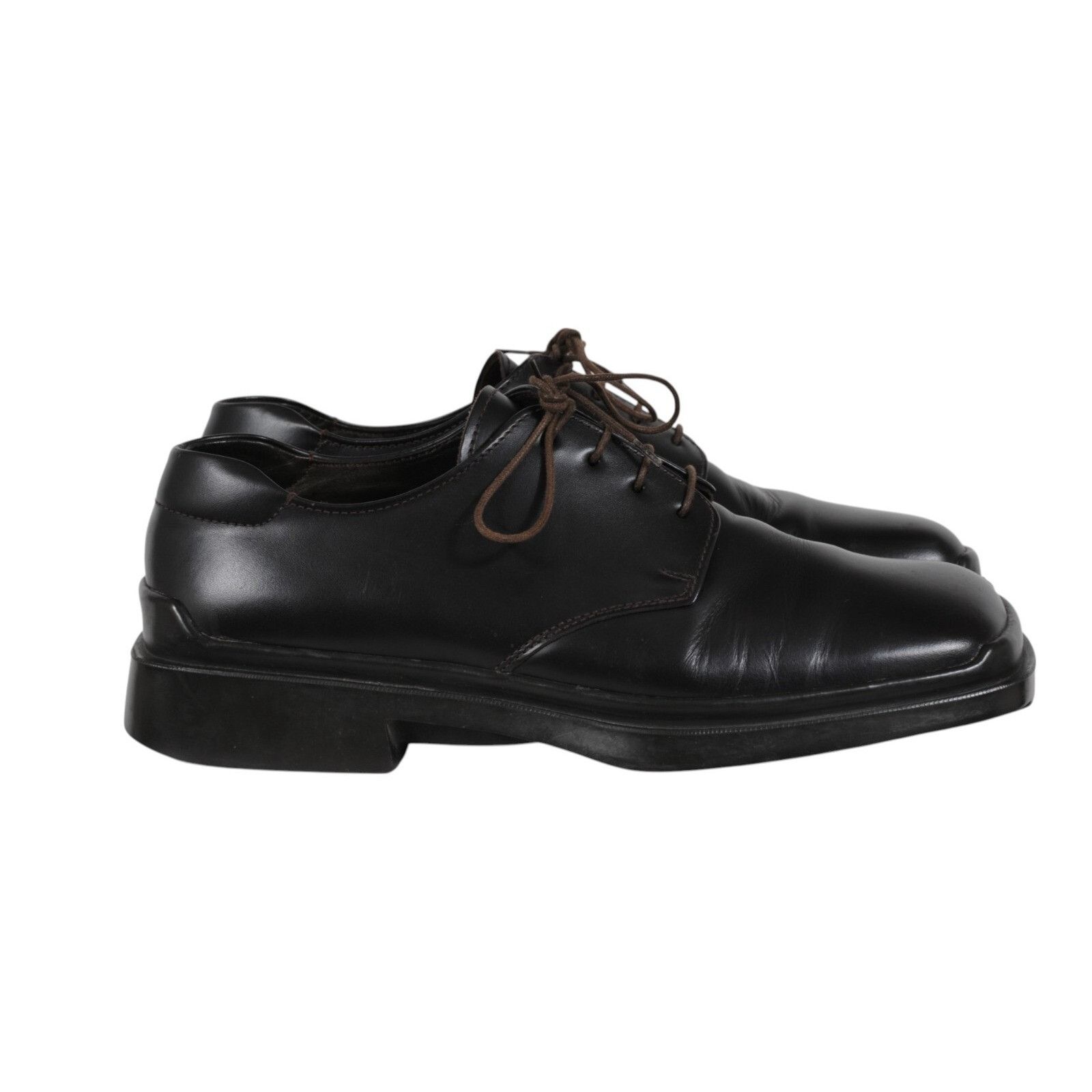 Prada Prada AW99 Vtg Square Toe Lace Up 11 UK 10 Dark Brown Leathe Size US 11 / EU 44 - 8 Thumbnail