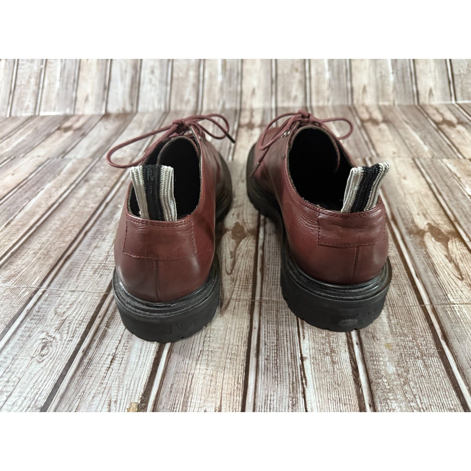 John Varvatos John Varvatos lace up Oxford Leather Shoes oxblood Sz 9.5 Ne Size US 9.5 / EU 42-43 - 3 Thumbnail