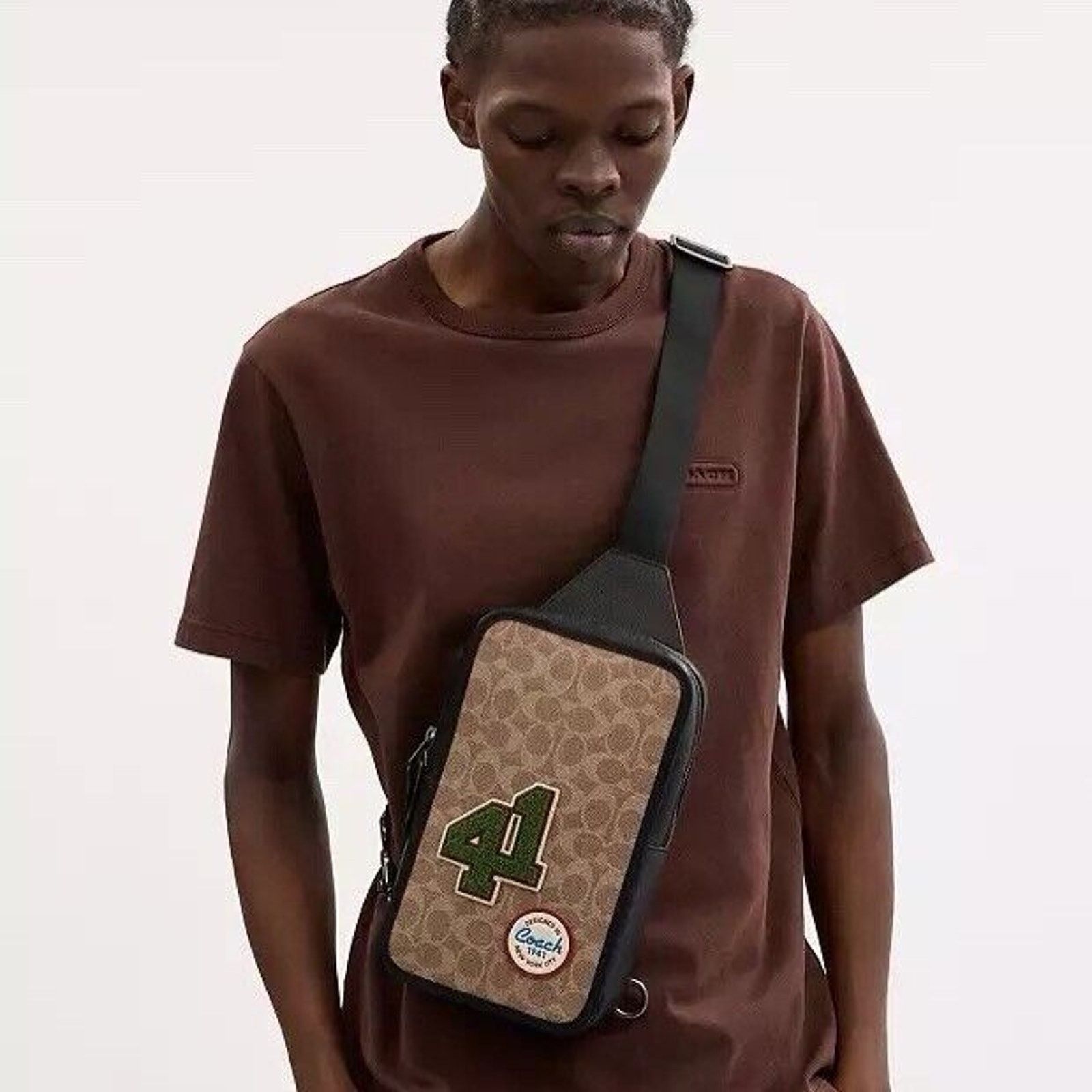 Coach NWT Coach Men's Sullivan Pack Patches CY819 Tan Multi Size ONE SIZE - 7 Thumbnail