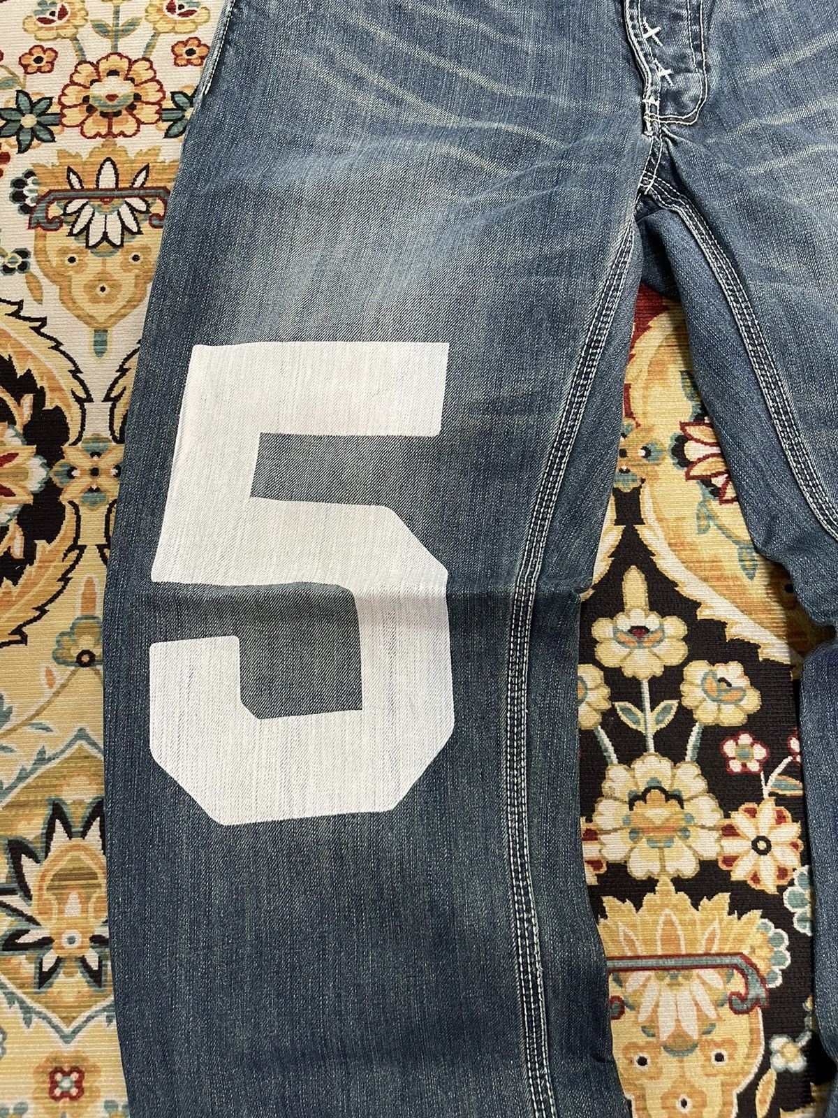 Vintage Vintage Real B Voice Poem Distressed Denim Jeans Size US 30 / EU 46 - 9 Thumbnail