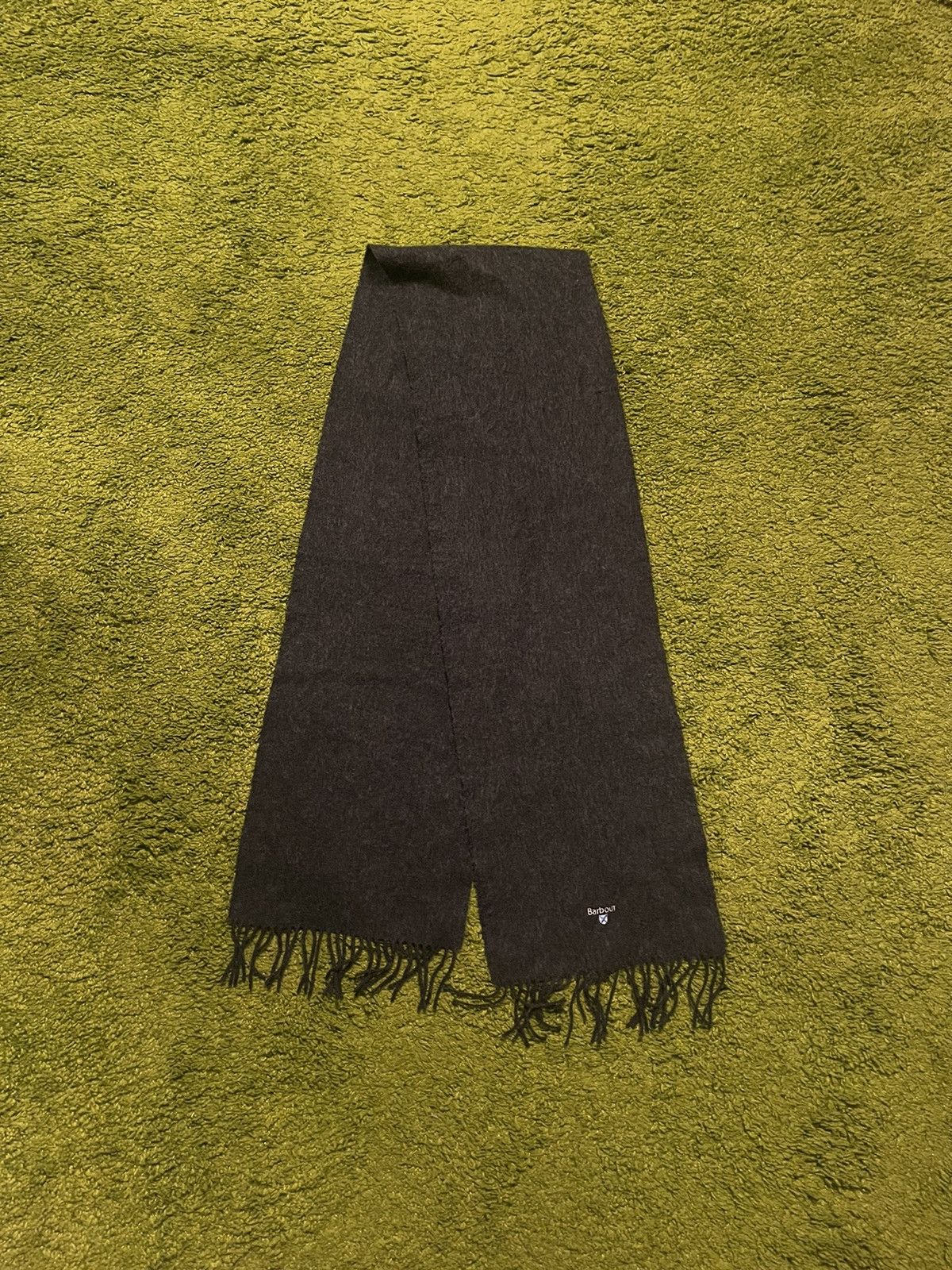 Barbour × Designer Barbour 100% wool grey scarf Size ONE SIZE - 1 Thumbnail