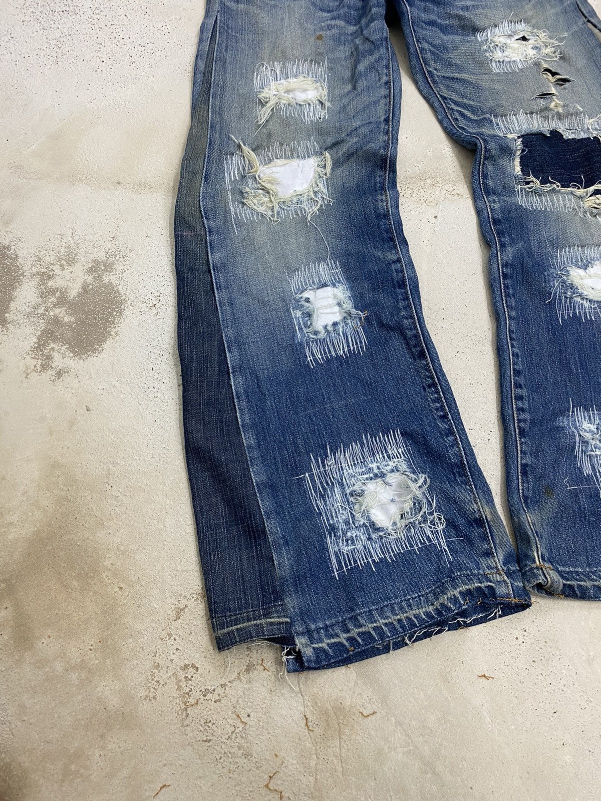 If Six Was Nine × Kapital × Levi's Vintage Flare Levis 502 Wide Legs Distressed Undercover Size US 34 / EU 50 - 6 Thumbnail