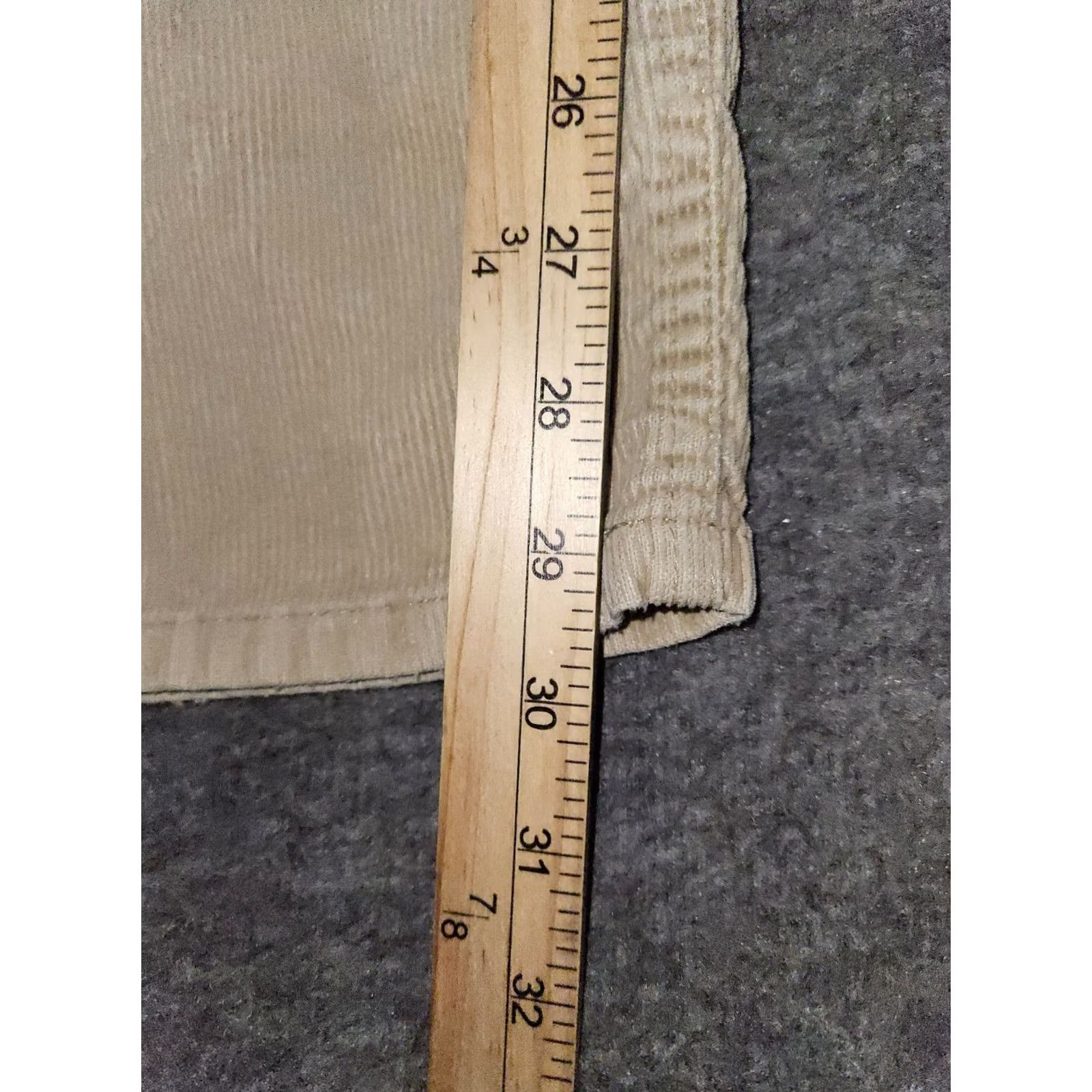 Eddie Bauer VINTAGE Eddie Bauer Corduroy Pants Womens 12 Tan Mid Rise Straight Leg Stretch Chino 90s Nature Preppy Mens Womens Girls Boys Size 34" / US 12 / IT 48 - 6 Thumbnail